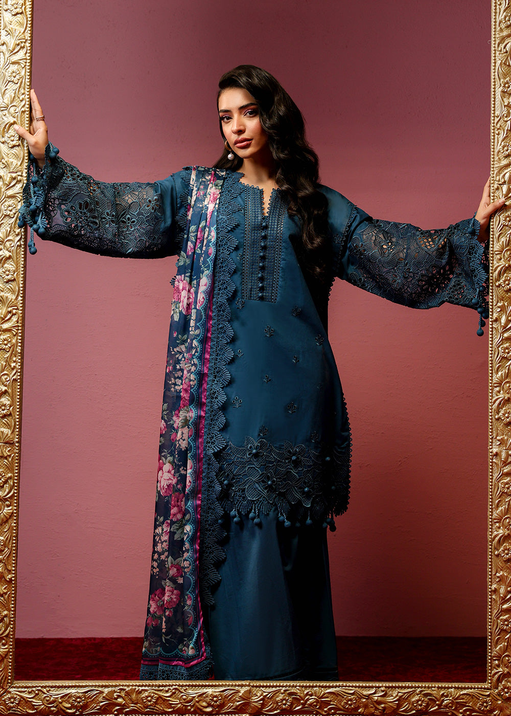 Al Karam | Schiffli Capsule | RTS | SHIRT, TROUSER & DUPATTA 3 - Official Al Karam stockist in UK - Sakeena London