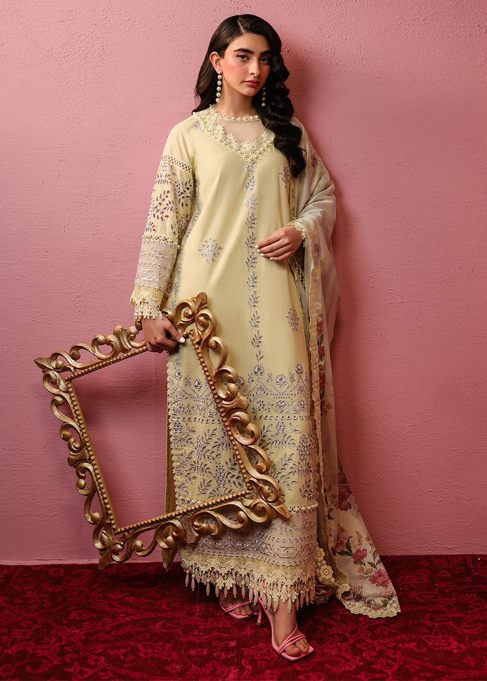 Al Karam | Schiffli Capsule | RTS | SHIRT, TROUSER & DUPATTA 4 - Official Al Karam stockist in UK - Sakeena London