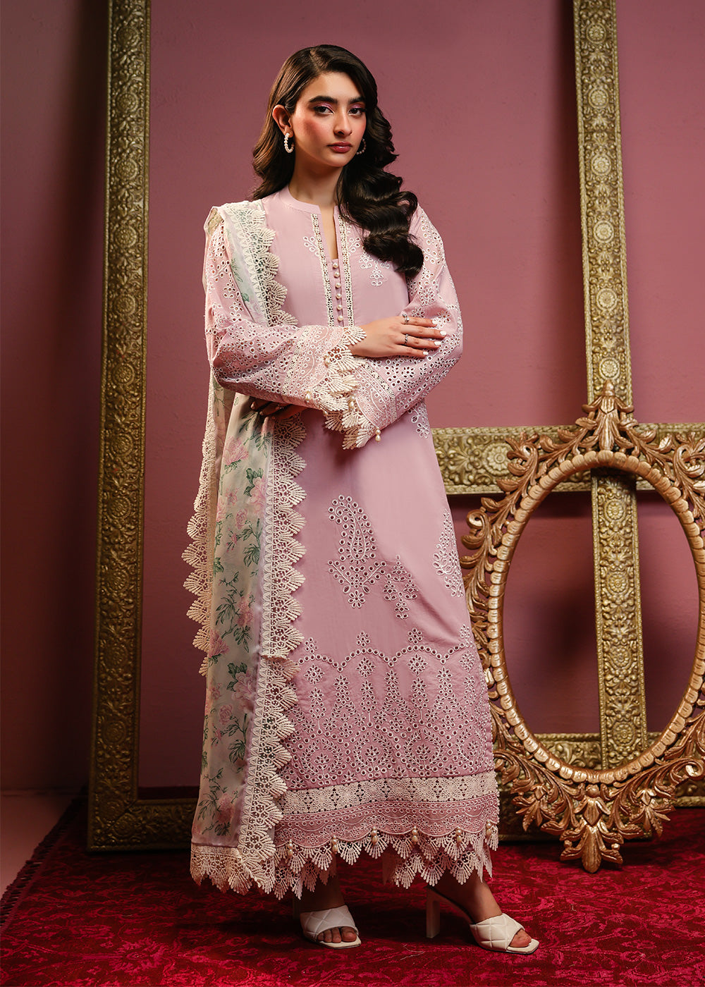 Al Karam | Schiffli Capsule | RTS | SHIRT, TROUSER & DUPATTA 9 - Official Al Karam stockist in UK - Sakeena London