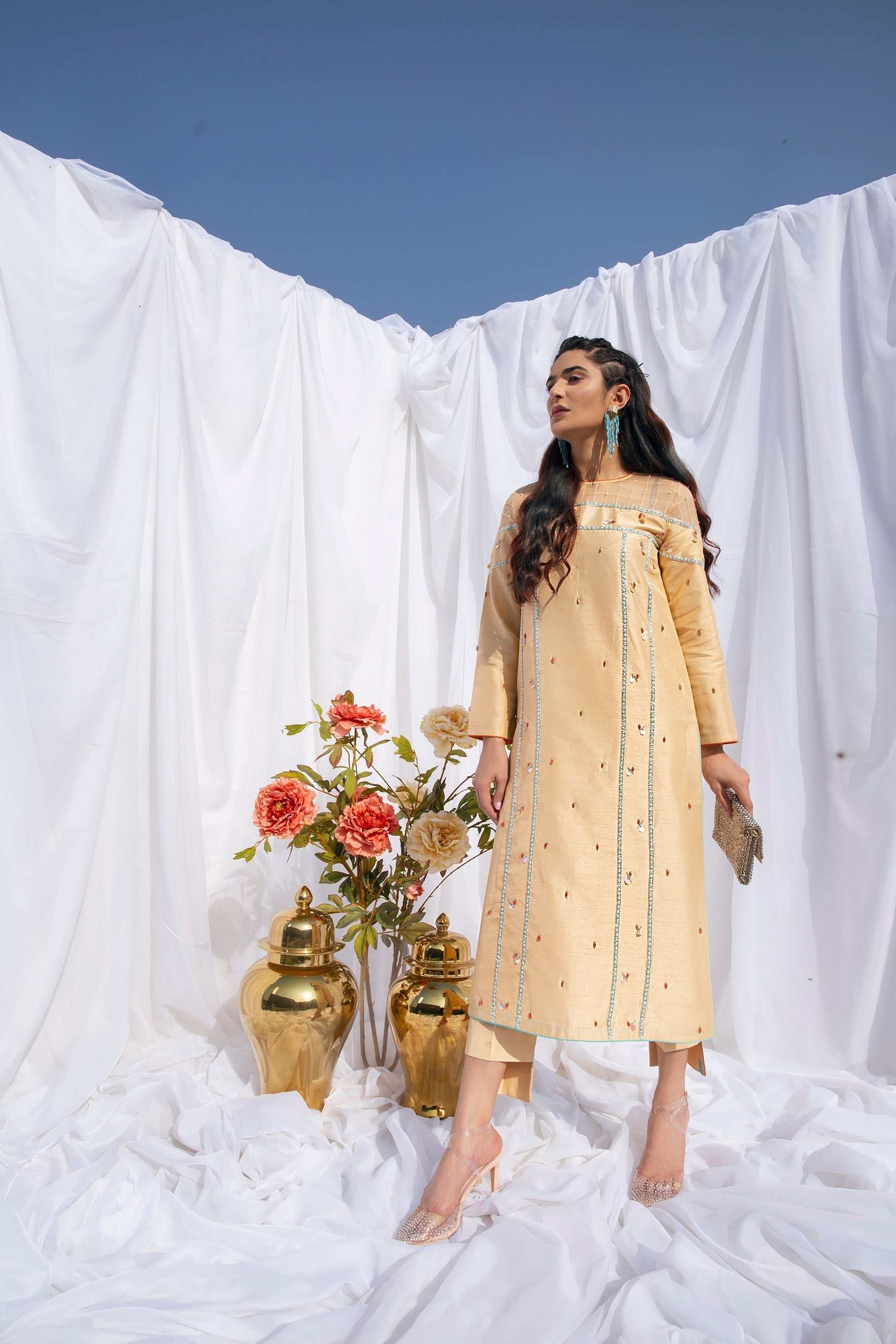 Hana | Viridity Ready to Wear | Marigold -VRT-008 - Official Hana stockist in UK - Sakeena London