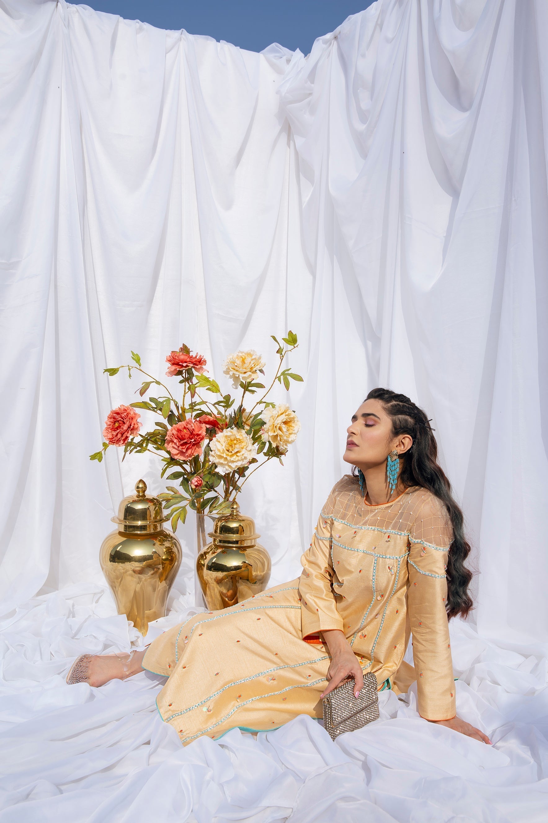 Hana | Viridity Ready to Wear | Marigold -VRT-008 - Official Hana stockist in UK - Sakeena London