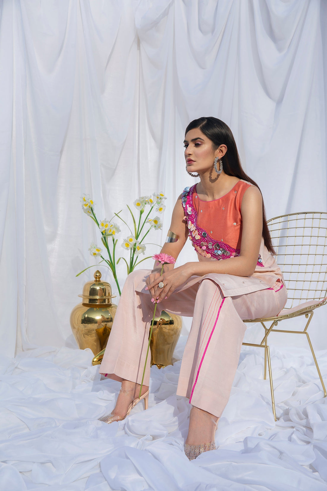 Hana | Viridity Ready to Wear | Carnation-VRT-003 - Official Hana stockist in UK - Sakeena London