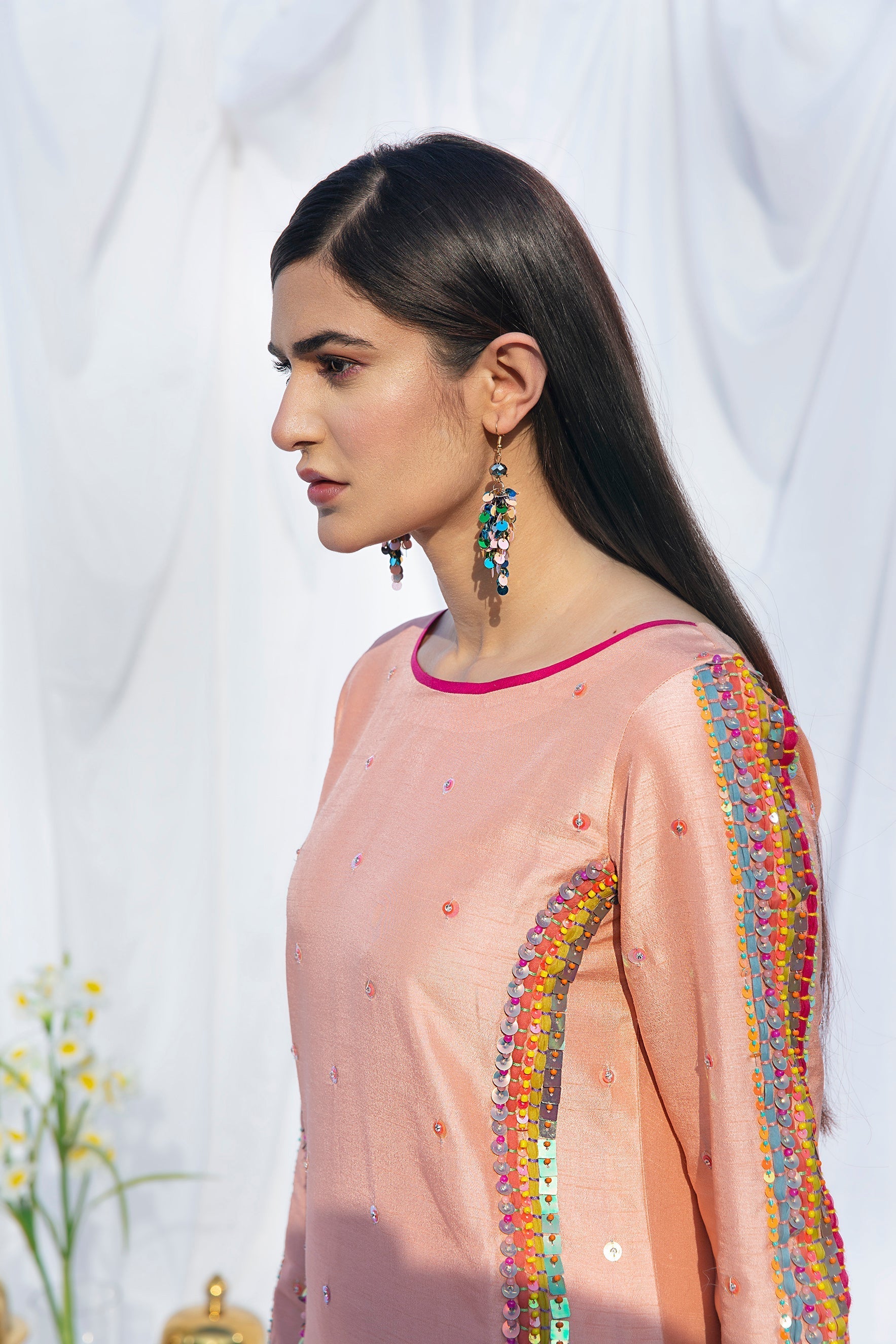 Hana | Viridity Ready to Wear | SALMON-VRT-001 - Official Hana stockist in UK - Sakeena London