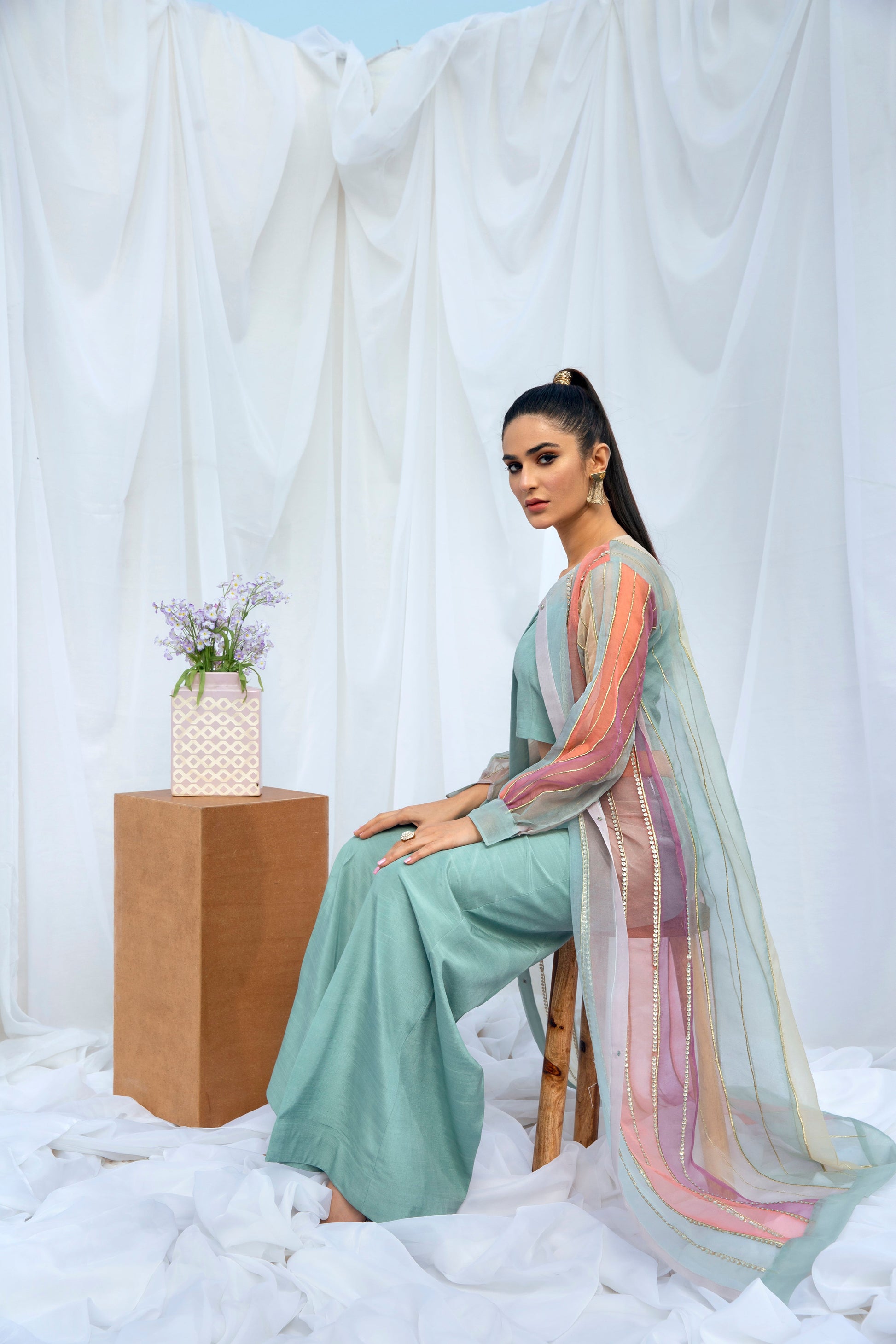 Hana | Viridity Ready to Wear | Island Teal -VRT-009 - Official Hana stockist in UK - Sakeena London
