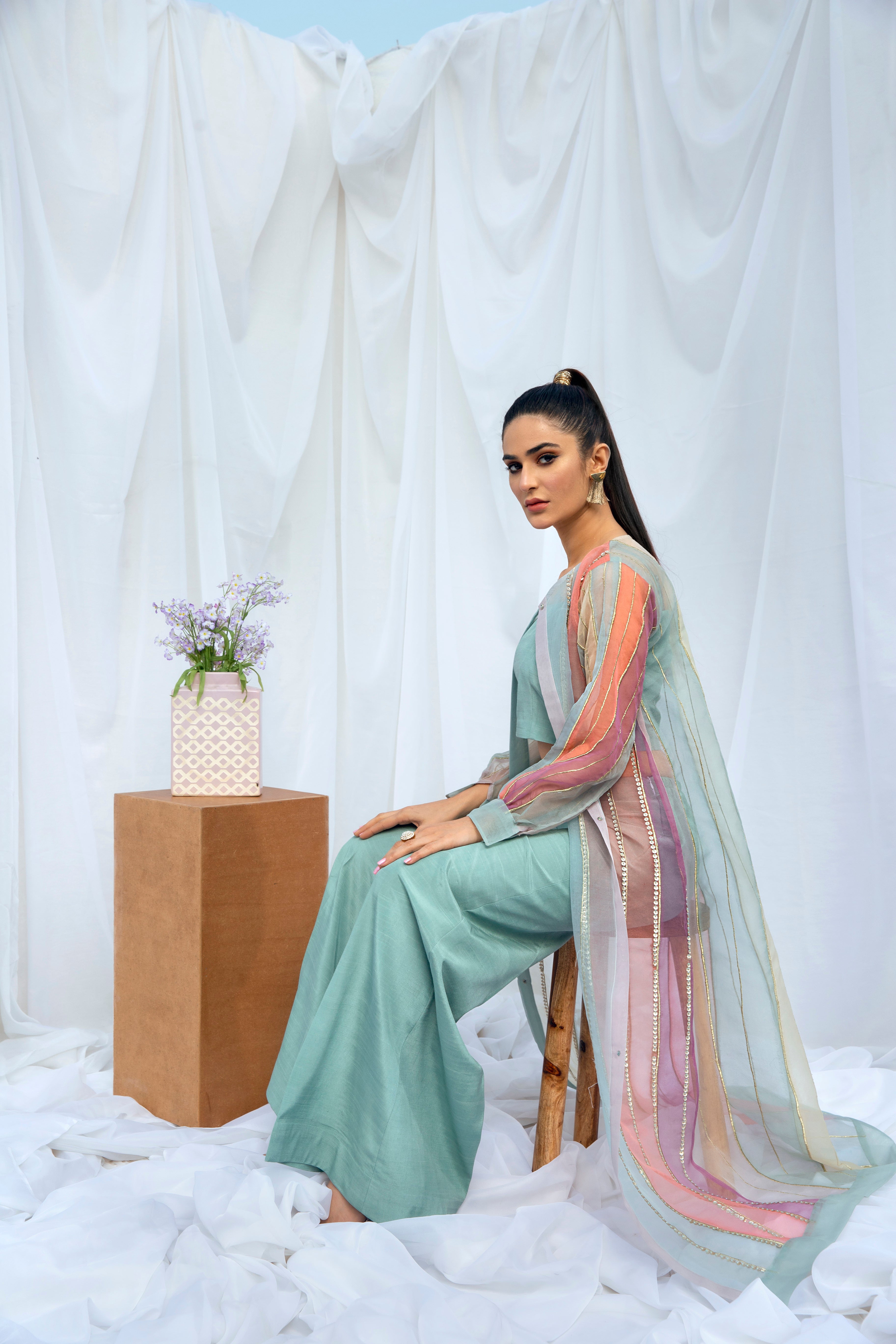 Hana | Viridity Ready to Wear | Island Teal -VRT-009 - Official Hana stockist in UK - Sakeena London