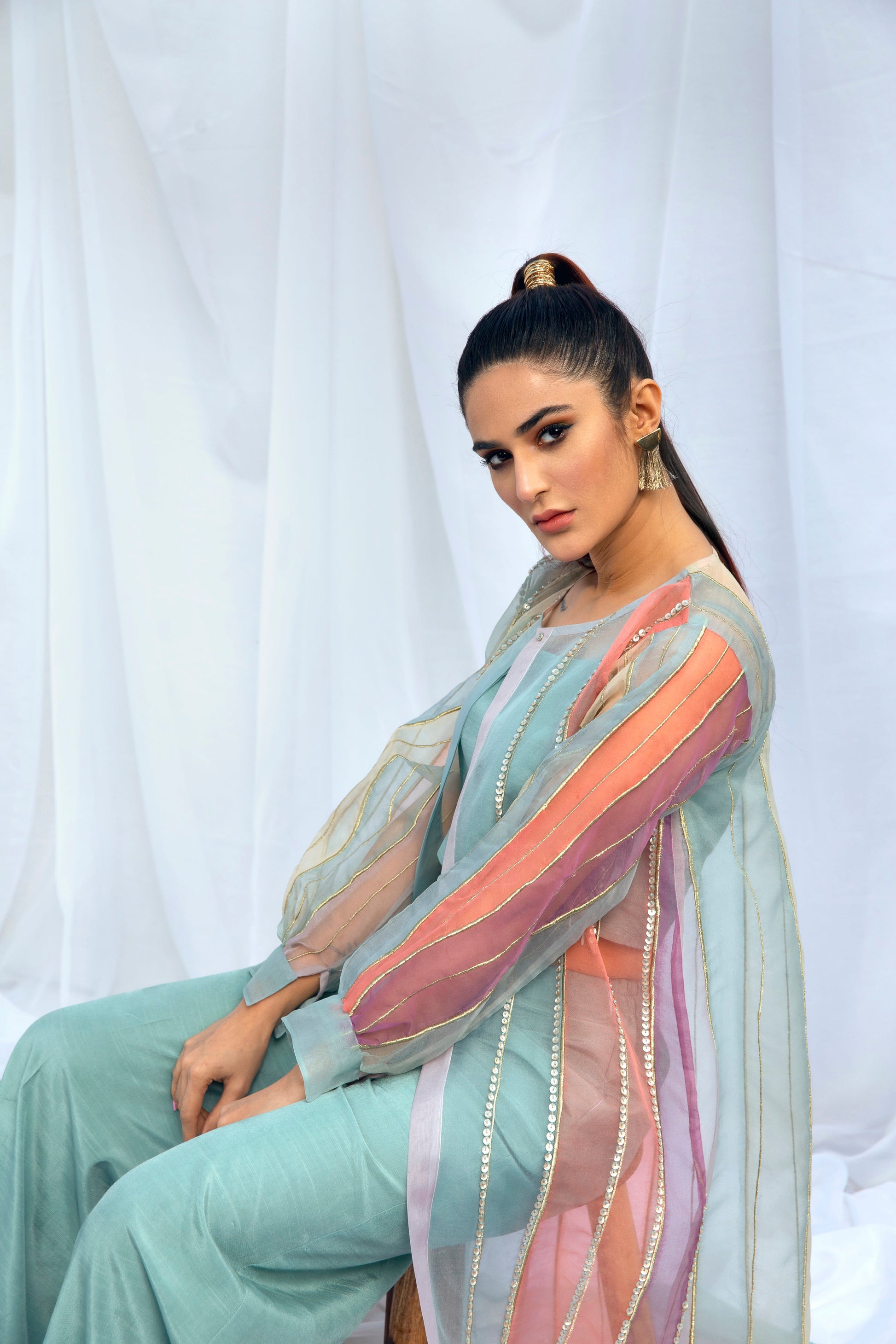 Hana | Viridity Ready to Wear | Island Teal -VRT-009 - Official Hana stockist in UK - Sakeena London