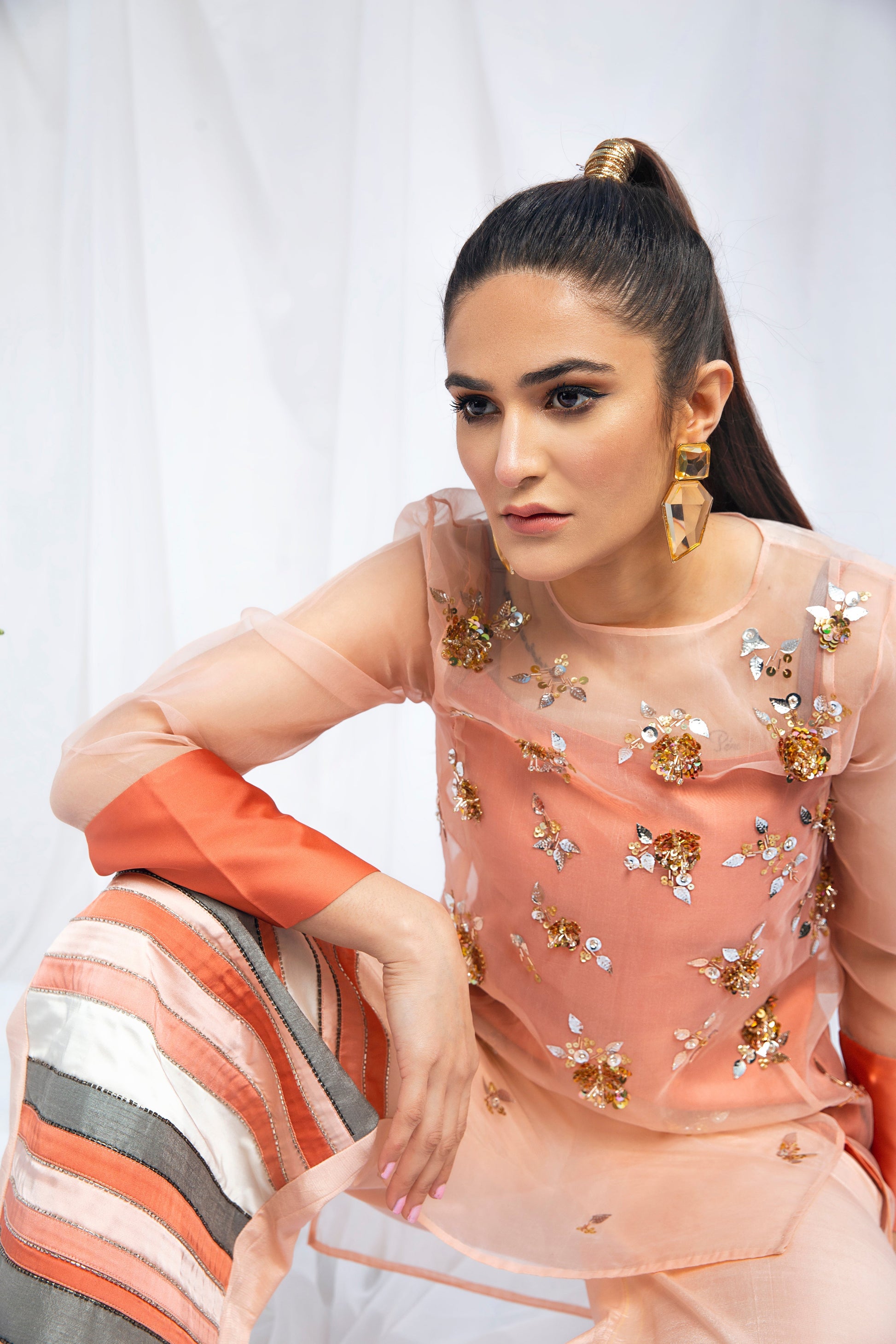 Hana | Viridity Ready to Wear | Tiffany-VRT-005 - Official Hana stockist in UK - Sakeena London