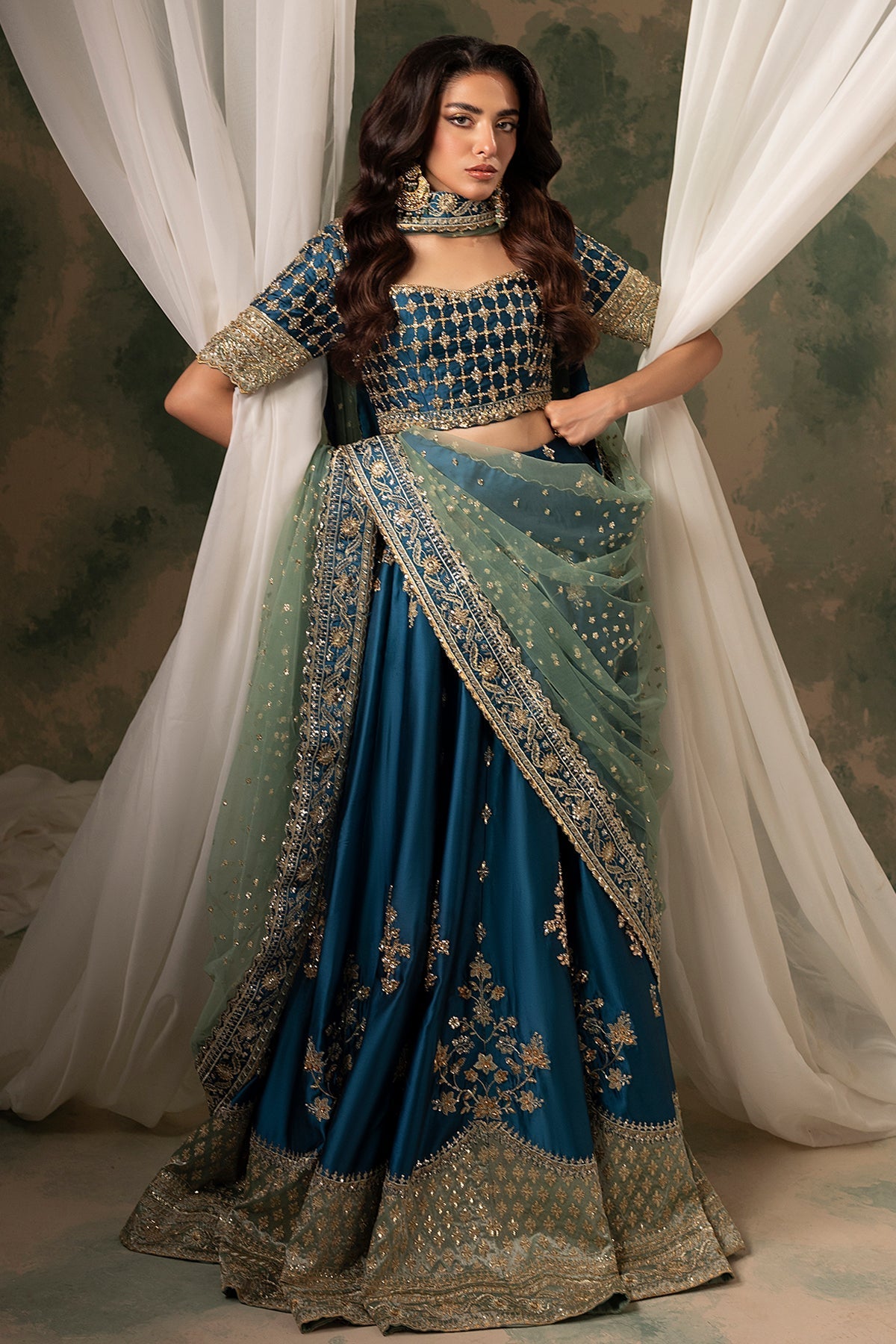 Mina Kashif | Noor Jahan Wedding Formals | Gulroze - Official Mina Kashif stockist in UK - Sakeena London