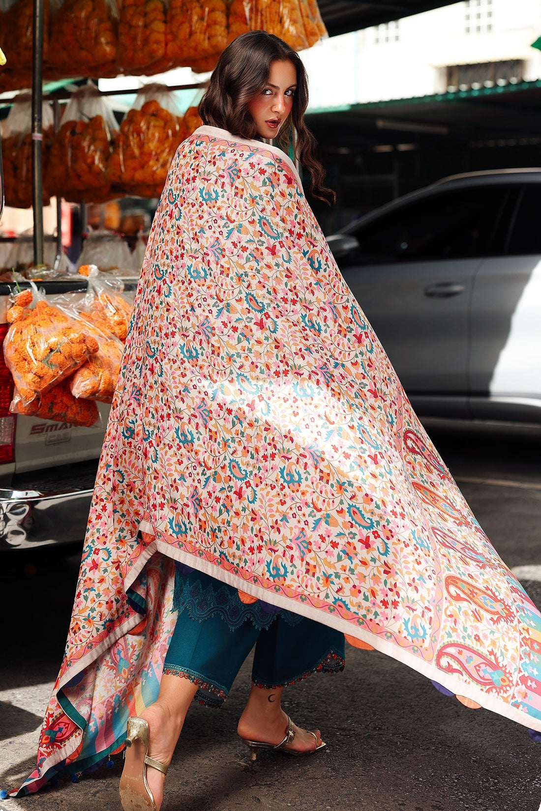 Charizma | Poshima Winters 25 | 3-pc Unstitched Wool Shawl Collection PSW5-06 - Official Charizma stockist in UK - Sakeena London