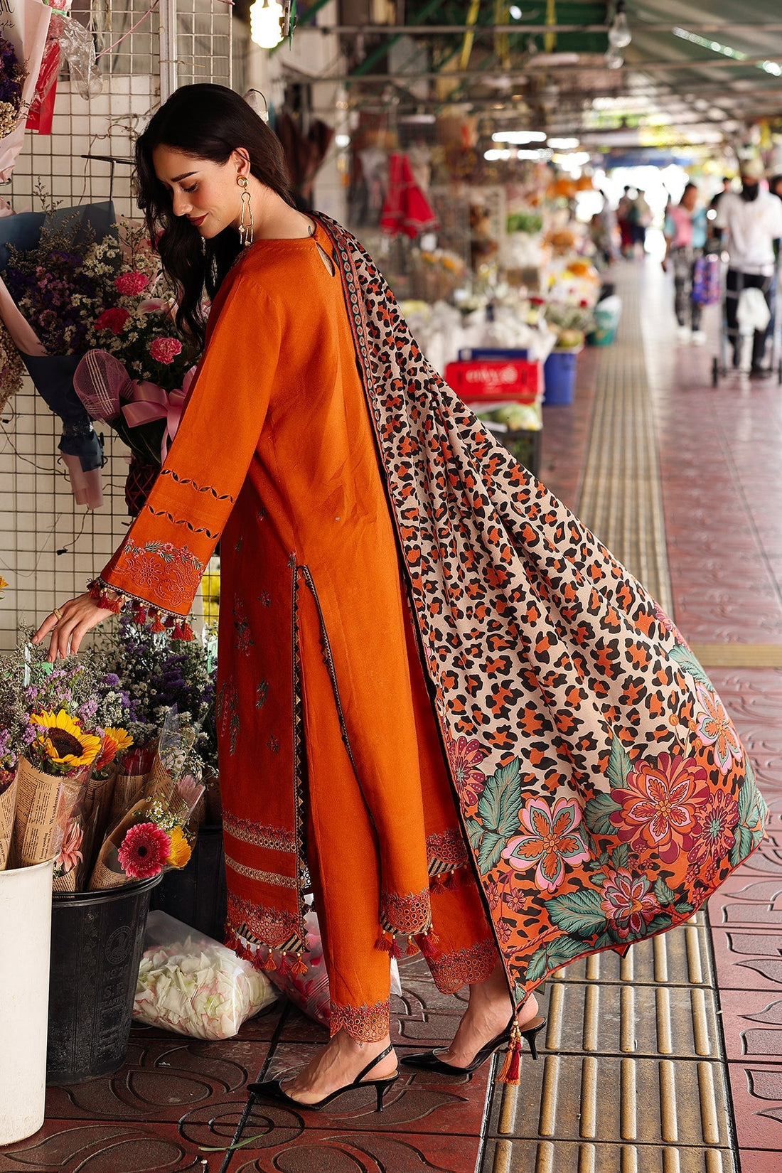 Charizma | Poshima Winters 25 | 3-pc Unstitched Wool Shawl Collection PSW5-03 - Official Charizma stockist in UK - Sakeena London