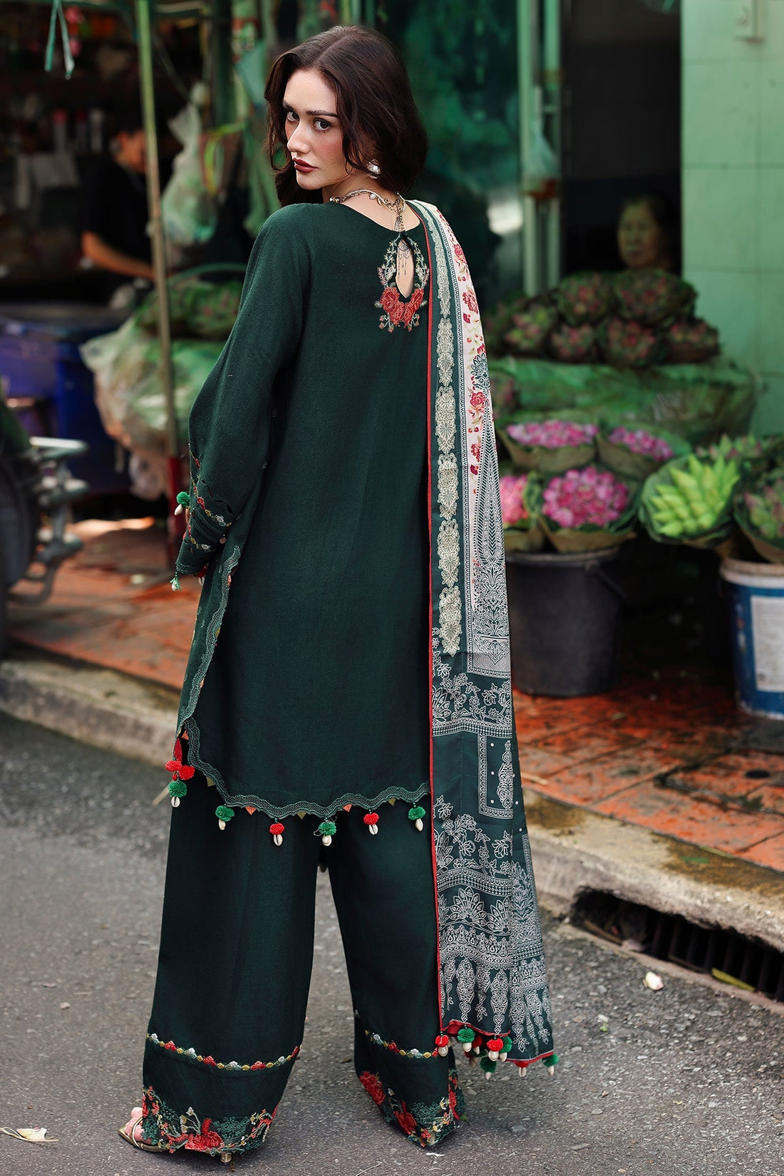 Charizma | Poshima Winters 25 |3-pc Unstitched Wool Shawl Collection PSW5-04 - Official Charizma stockist in UK - Sakeena London