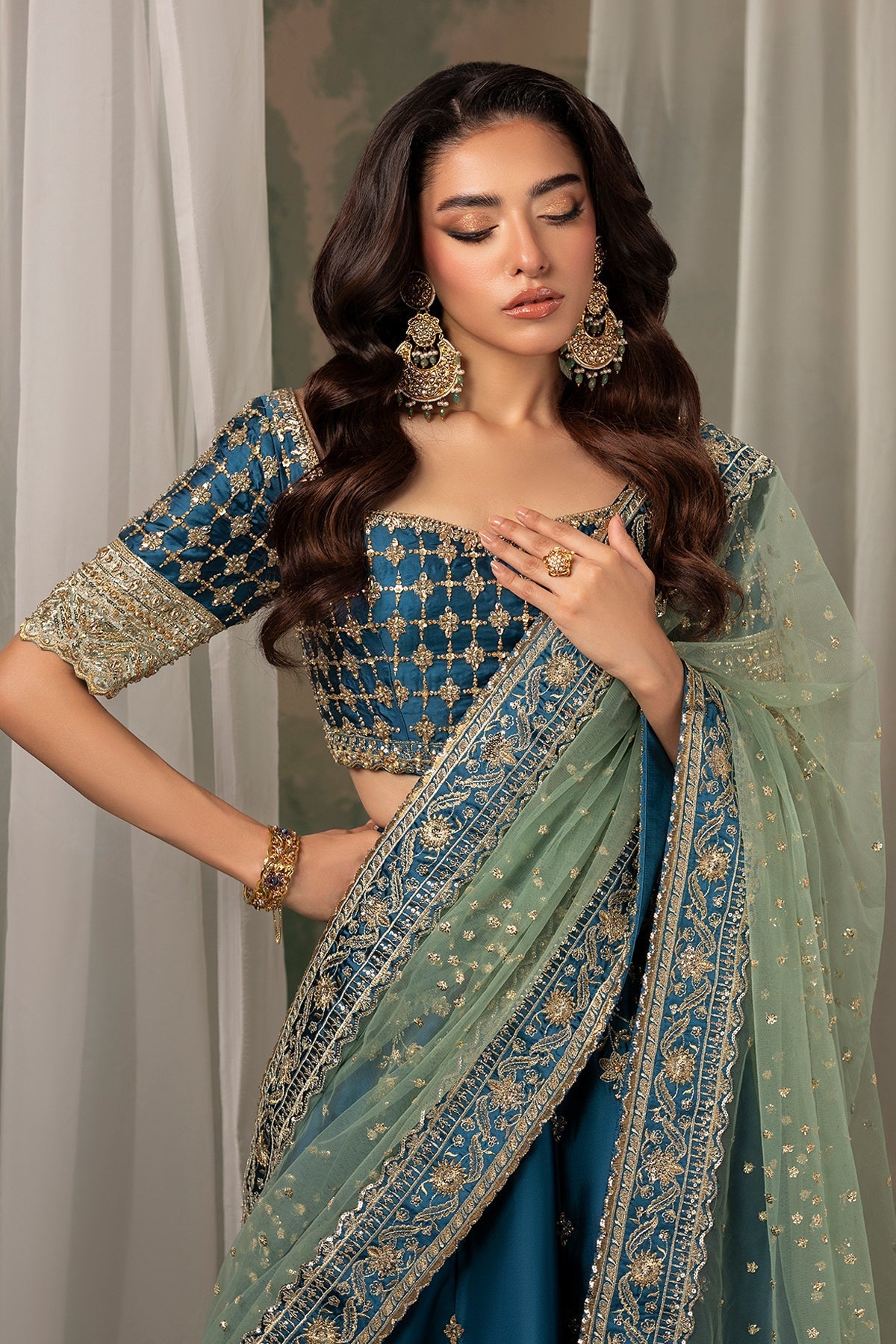 Mina Kashif | Noor Jahan Wedding Formals | Gulroze - Official Mina Kashif stockist in UK - Sakeena London