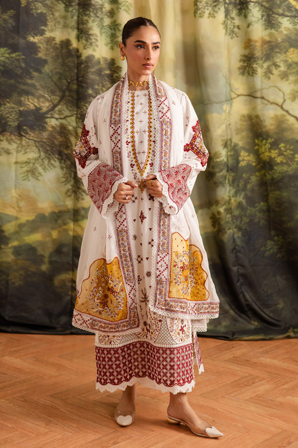 Marjjan | Guzel Lawn | SMC 207-A (White) - Official Marjjan stockist in UK - Sakeena London