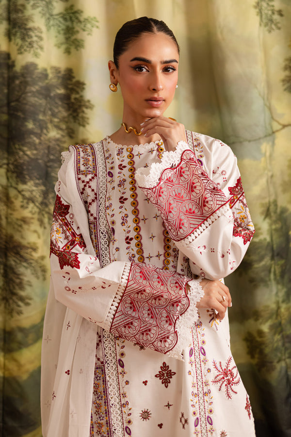 Marjjan | Guzel Lawn | SMC 207-A (White) - Official Marjjan stockist in UK - Sakeena London