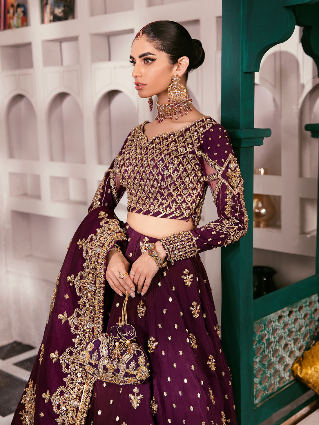 Gulaal | Wedding Formals | SHAZMINAH GL-WS-22V1-31 (LEHNGA AND CHOLI) - Official Gulaal stockist in UK - Sakeena London