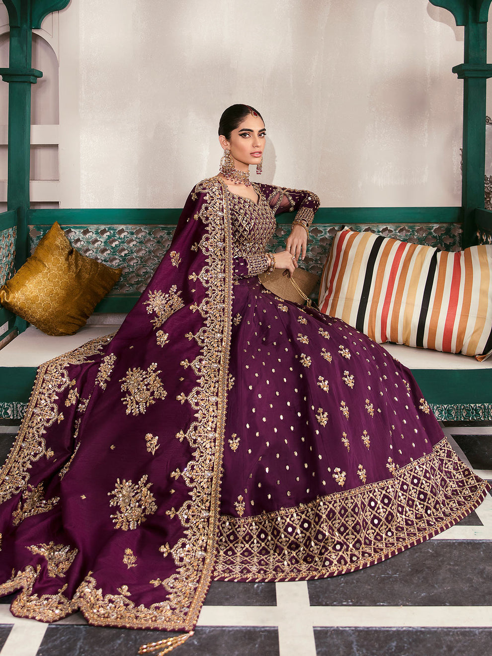 Gulaal | Wedding Formals | SHAZMINAH GL-WS-22V1-31 (LEHNGA AND CHOLI) - Official Gulaal stockist in UK - Sakeena London