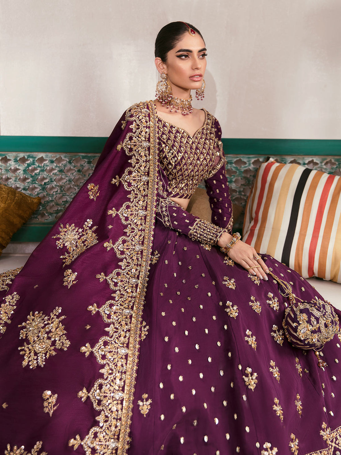 Gulaal | Wedding Formals | SHAZMINAH GL-WS-22V1-31 (LEHNGA AND CHOLI) - Official Gulaal stockist in UK - Sakeena London