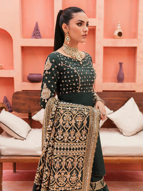 Gulaal | Wedding Formals | GL-WS-22V1-33 (SHIRT AND GHARARA) - Official Gulaal stockist in UK - Sakeena London
