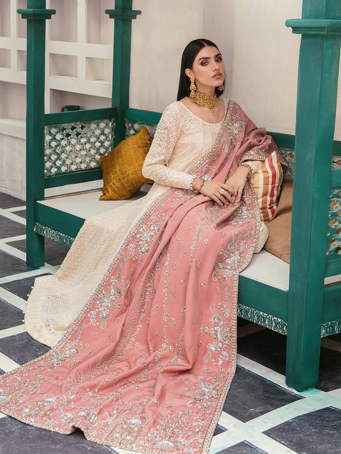 Gulaal | Wedding Formals | GL-WS-22V1-34 (PISHWAS AND CHOORIDAAR PYJAMA) - Official Gulaal stockist in UK - Sakeena London