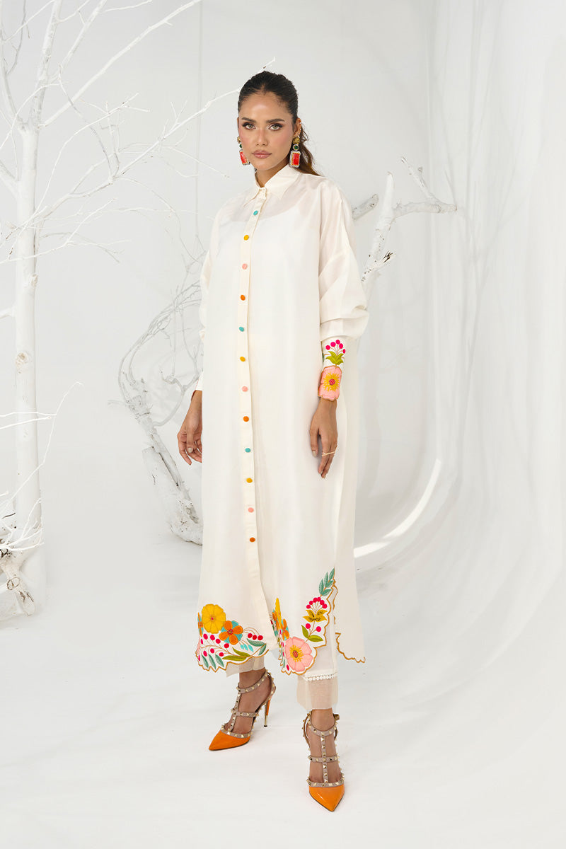 Wardha Saleem | Zimal Silk Edit | Nia (Pure Raw-Silk) - Official Wardha Saleem stockist in UK - Sakeena London