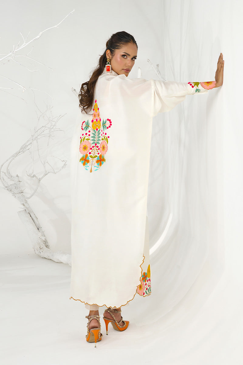Wardha Saleem | Zimal Silk Edit | Nia (Pure Raw-Silk) - Official Wardha Saleem stockist in UK - Sakeena London