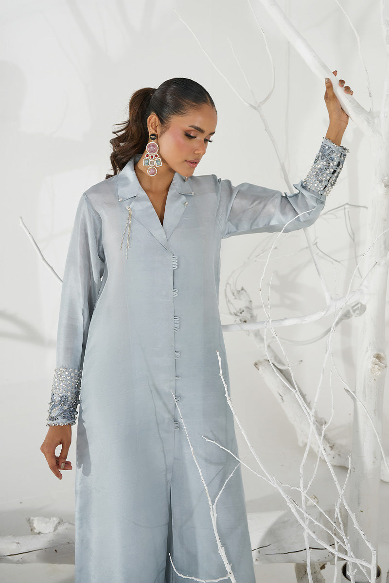 Wardha Saleem | Zimal Silk Edit | Amal (Pure Raw-Silk) - Official Wardha Saleem stockist in UK - Sakeena London