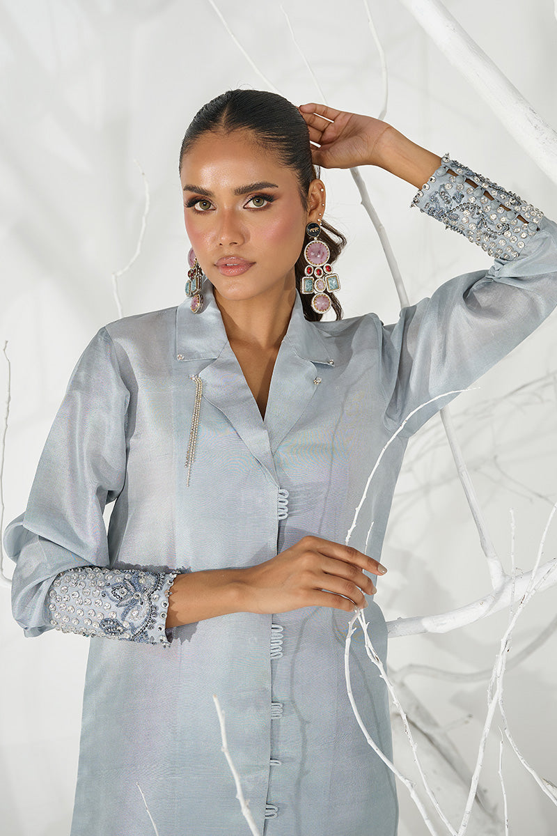 Wardha Saleem | Zimal Silk Edit | Amal (Pure Raw-Silk) - Official Wardha Saleem stockist in UK - Sakeena London