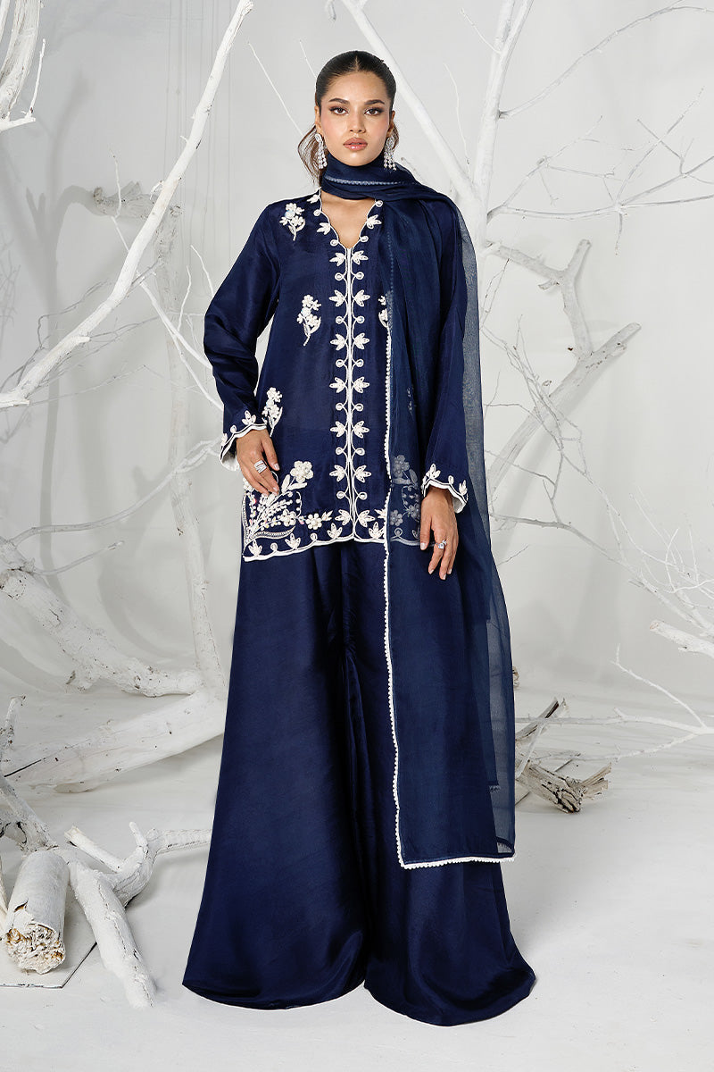 Wardha Saleem | Zimal Silk Edit | Lilia (Pure Raw-Silk) - Official Wardha Saleem stockist in UK - Sakeena London