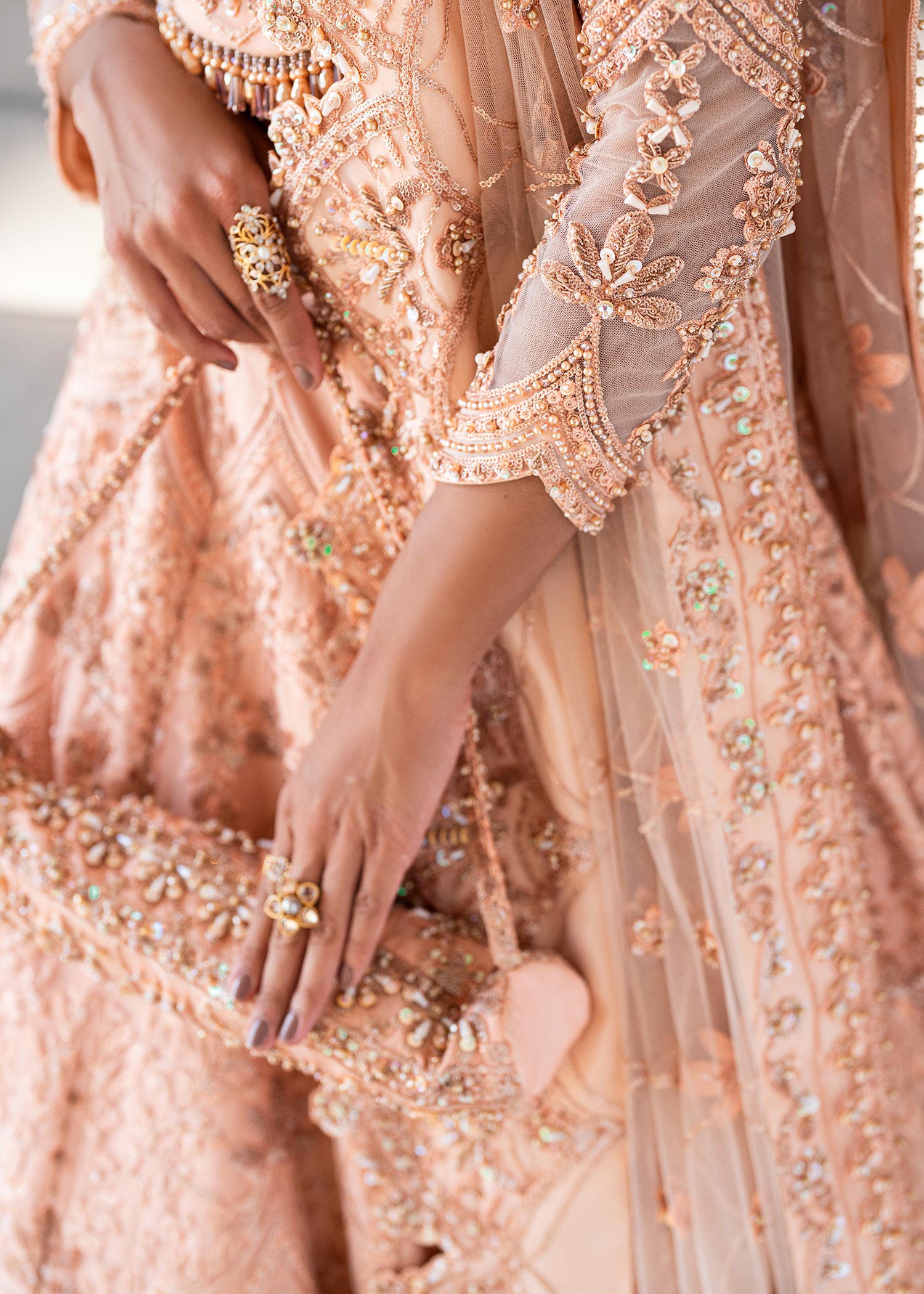 Waqas Shah | Amariage Luxury Formals | Coral Bliss - Official Waqas Shah stockist in UK - Sakeena London