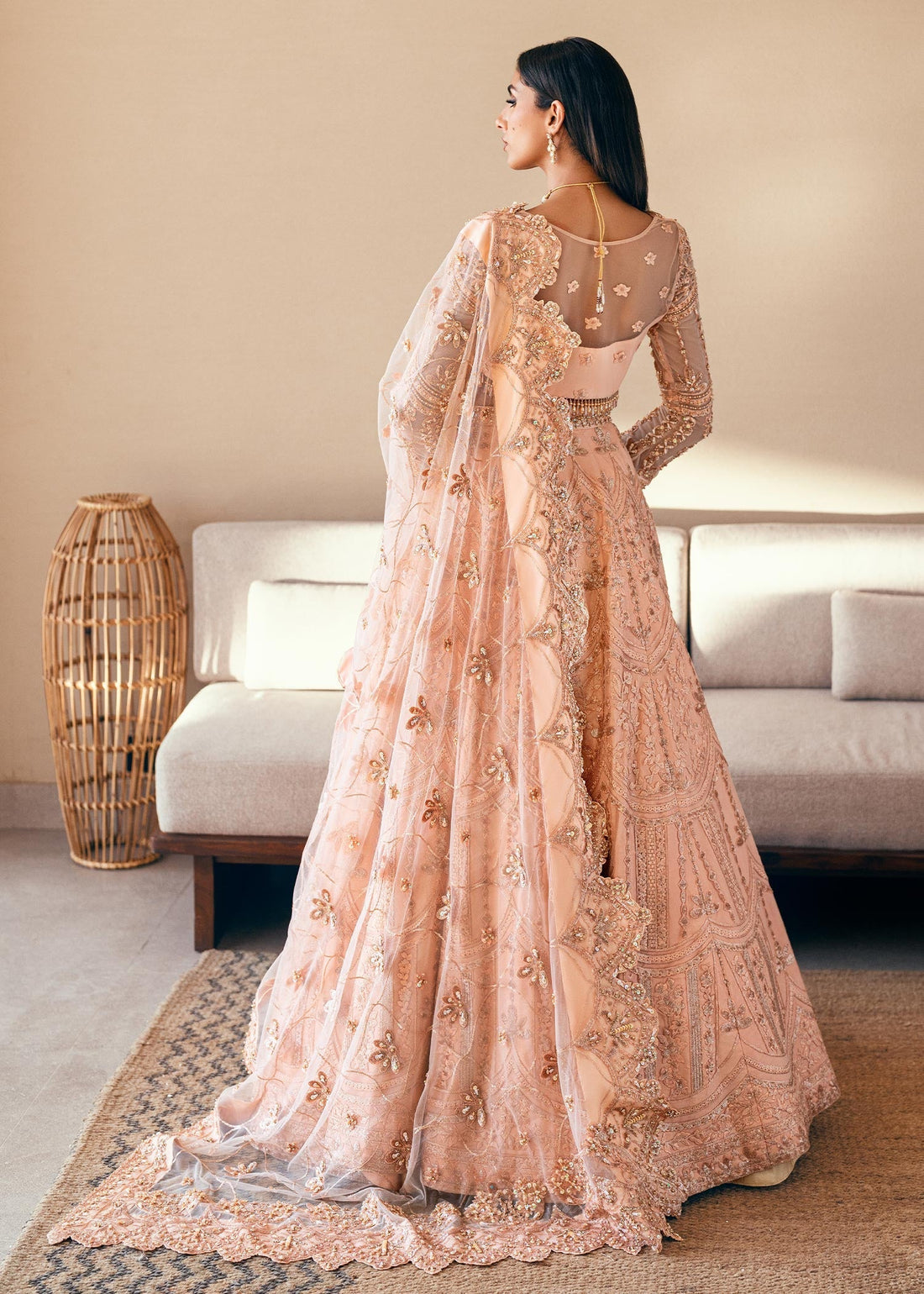 Waqas Shah | Amariage Luxury Formals | Coral Bliss - Official Waqas Shah stockist in UK - Sakeena London