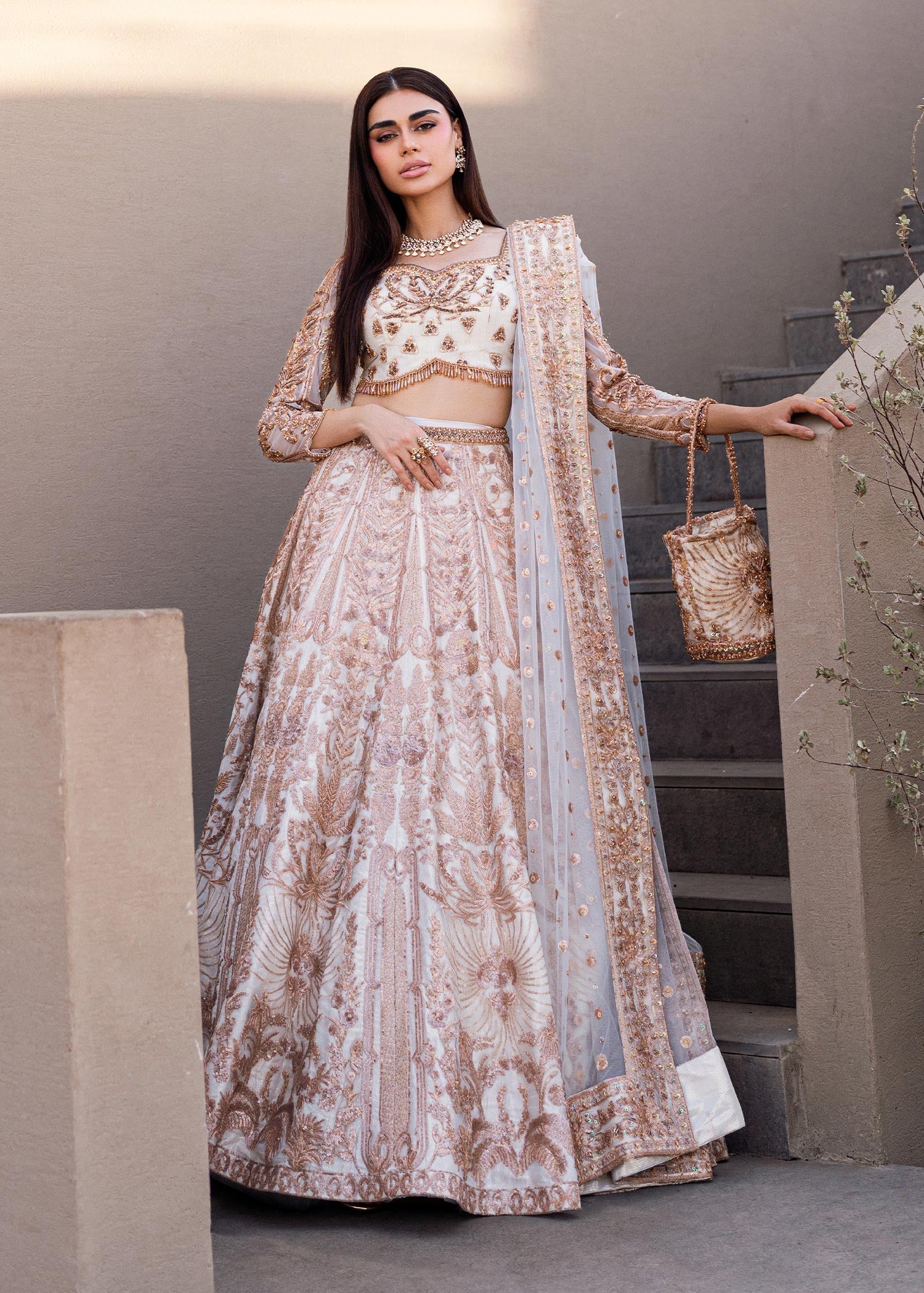 Waqas Shah | Amariage Luxury Formals | Mystic Rose - Official Waqas Shah stockist in UK - Sakeena London