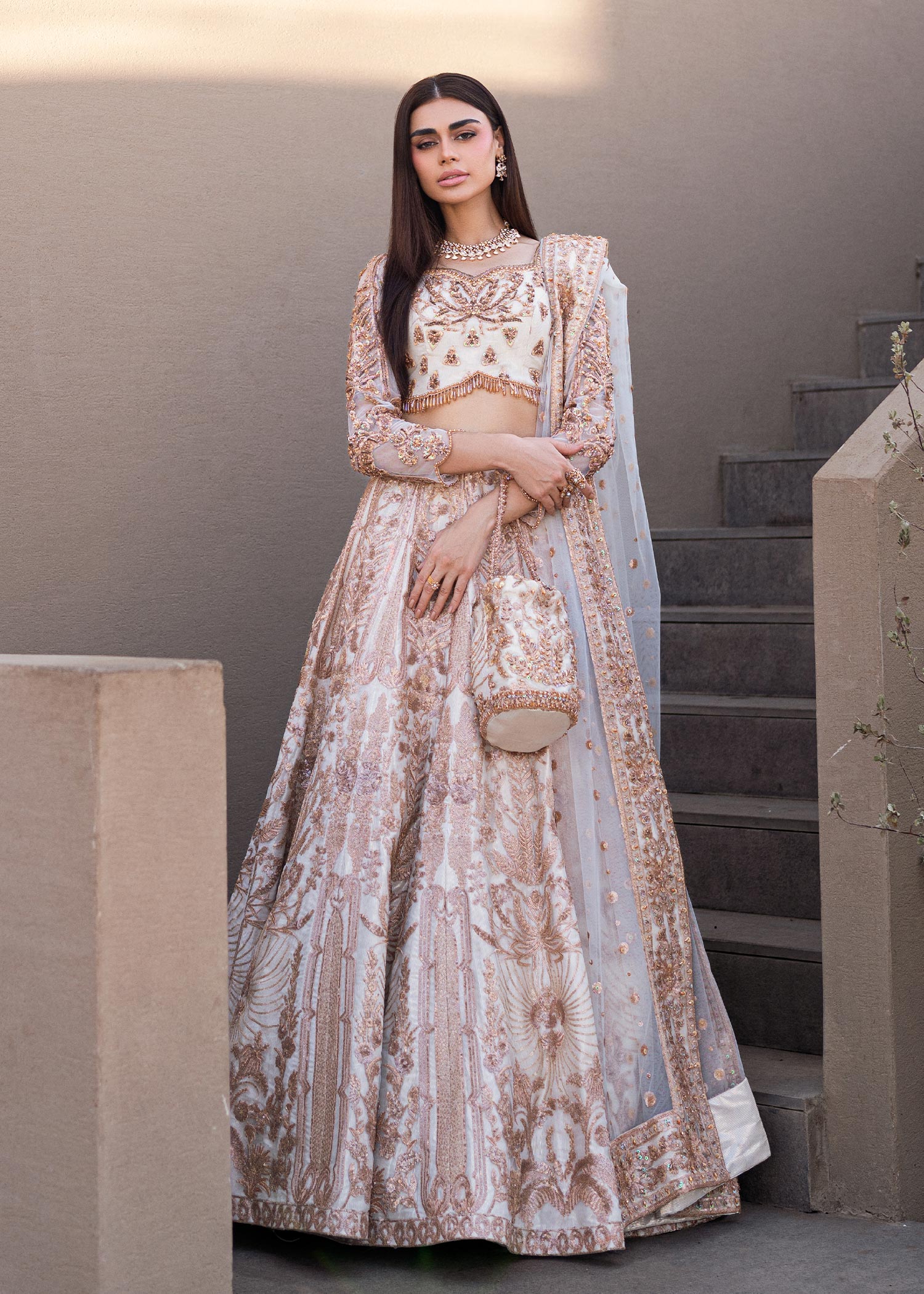 Waqas Shah | Amariage Luxury Formals | Mystic Rose - Official Waqas Shah stockist in UK - Sakeena London