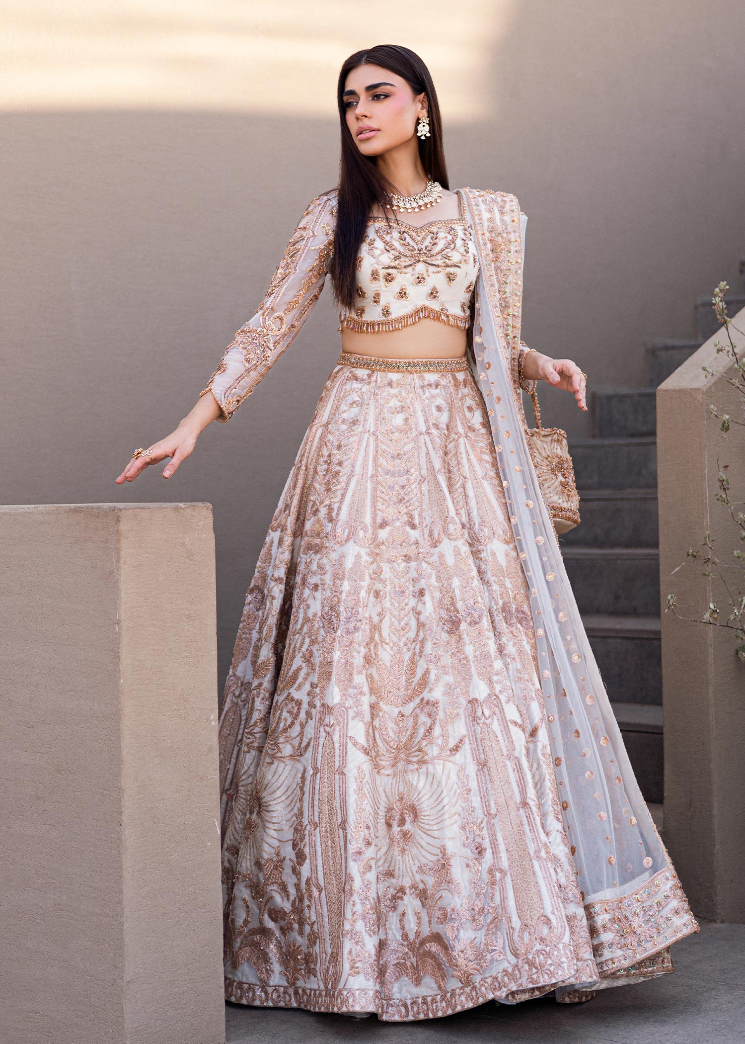 Waqas Shah | Amariage Luxury Formals | Mystic Rose - Official Waqas Shah stockist in UK - Sakeena London