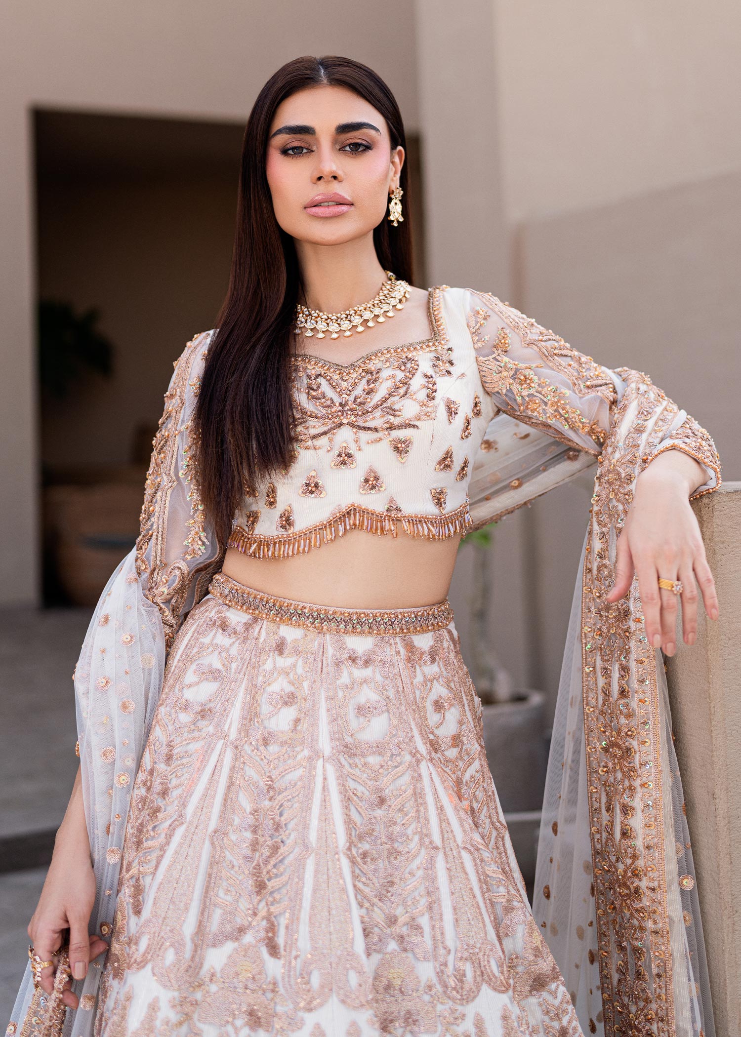 Waqas Shah | Amariage Luxury Formals | Mystic Rose - Official Waqas Shah stockist in UK - Sakeena London
