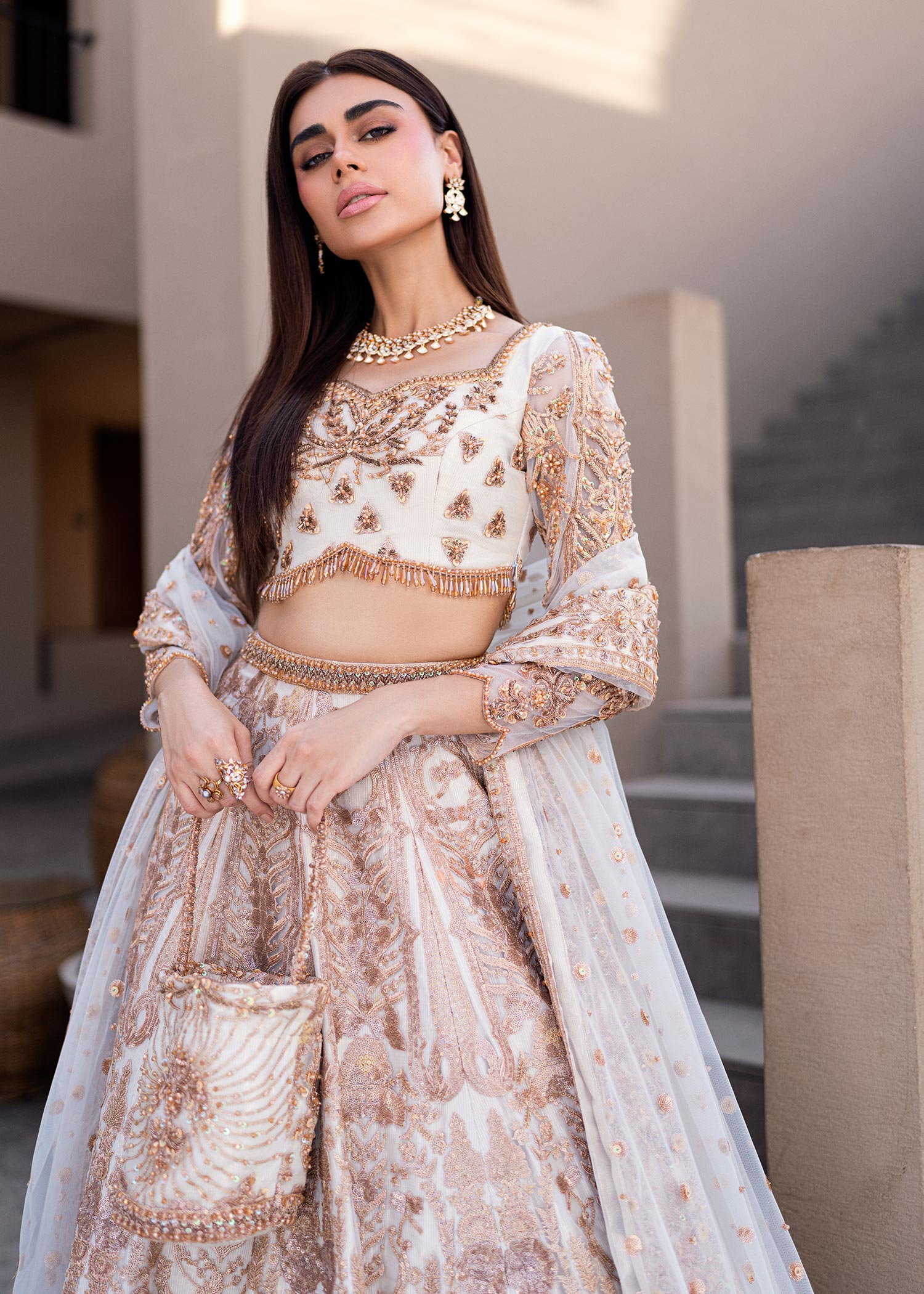 Waqas Shah | Amariage Luxury Formals | Mystic Rose - Official Waqas Shah stockist in UK - Sakeena London