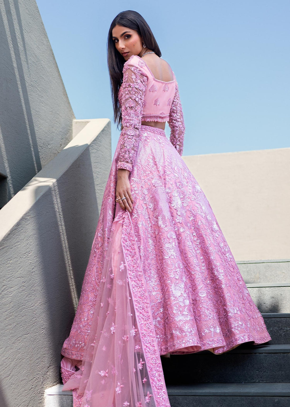 Waqas Shah | Amariage Luxury Formals | Crystal Blush - Official Waqas Shah stockist in UK - Sakeena London