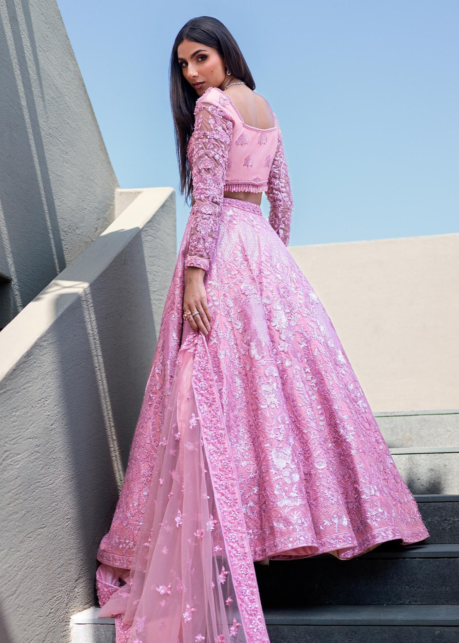 Waqas Shah | Amariage Luxury Formals | Crystal Blush - Official Waqas Shah stockist in UK - Sakeena London