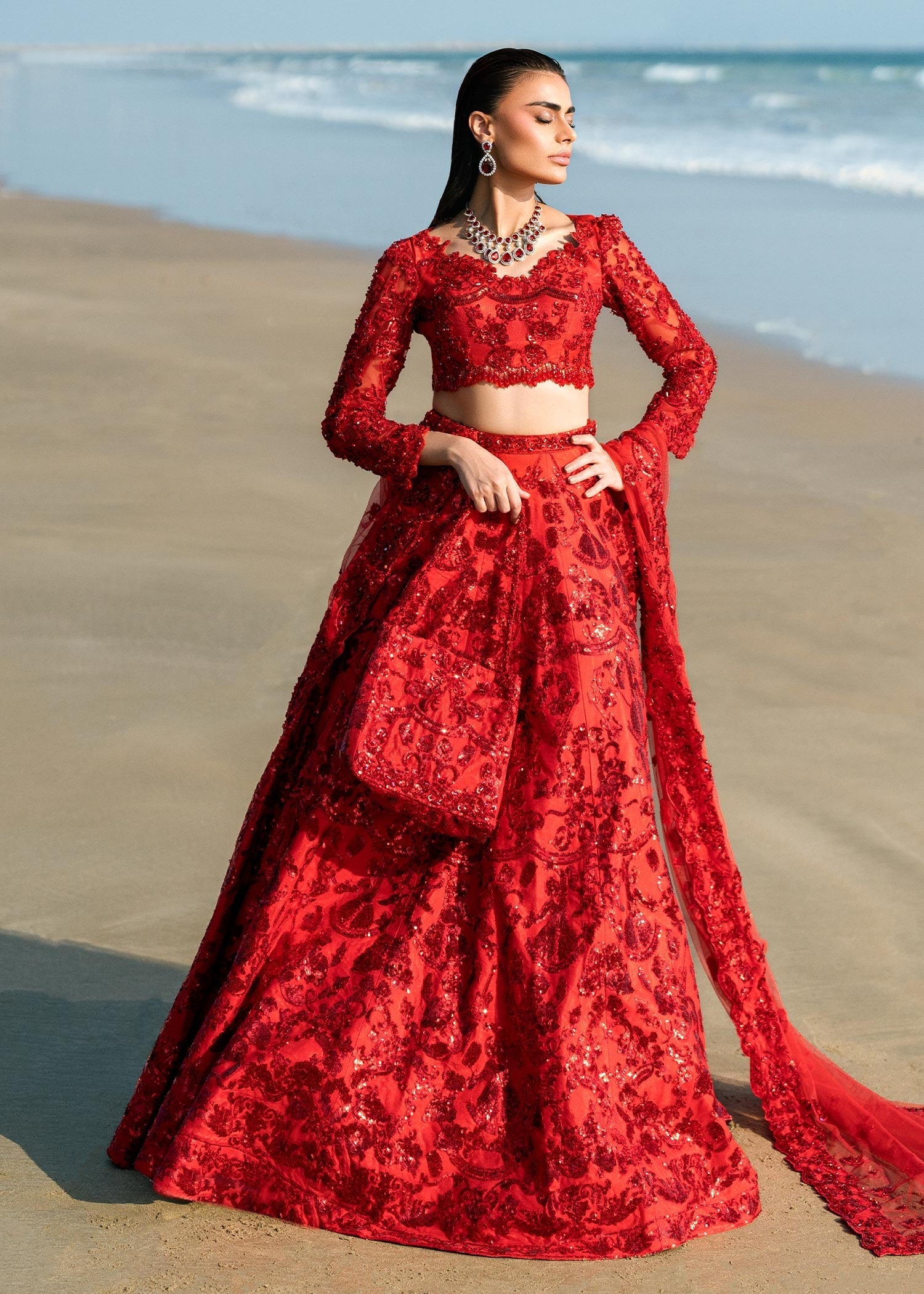 Waqas Shah | Amariage Luxury Formals | Ruby - Official Waqas Shah stockist in UK - Sakeena London