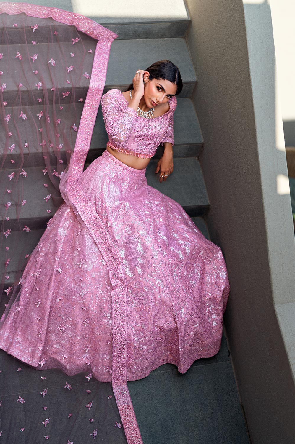 Waqas Shah | Amariage Luxury Formals | Crystal Blush - Official Waqas Shah stockist in UK - Sakeena London
