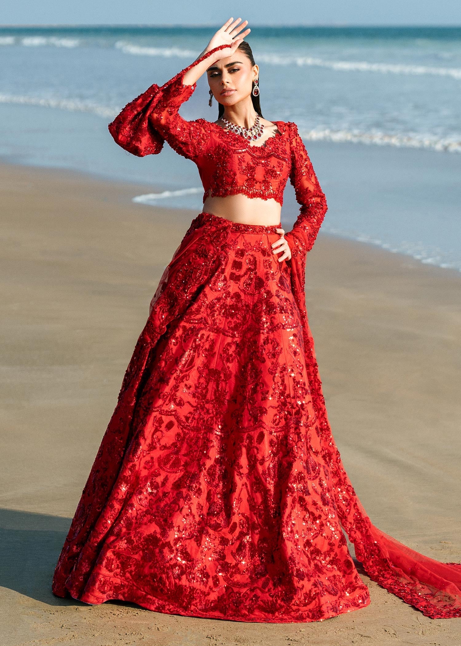 Waqas Shah | Amariage Luxury Formals | Ruby - Official Waqas Shah stockist in UK - Sakeena London