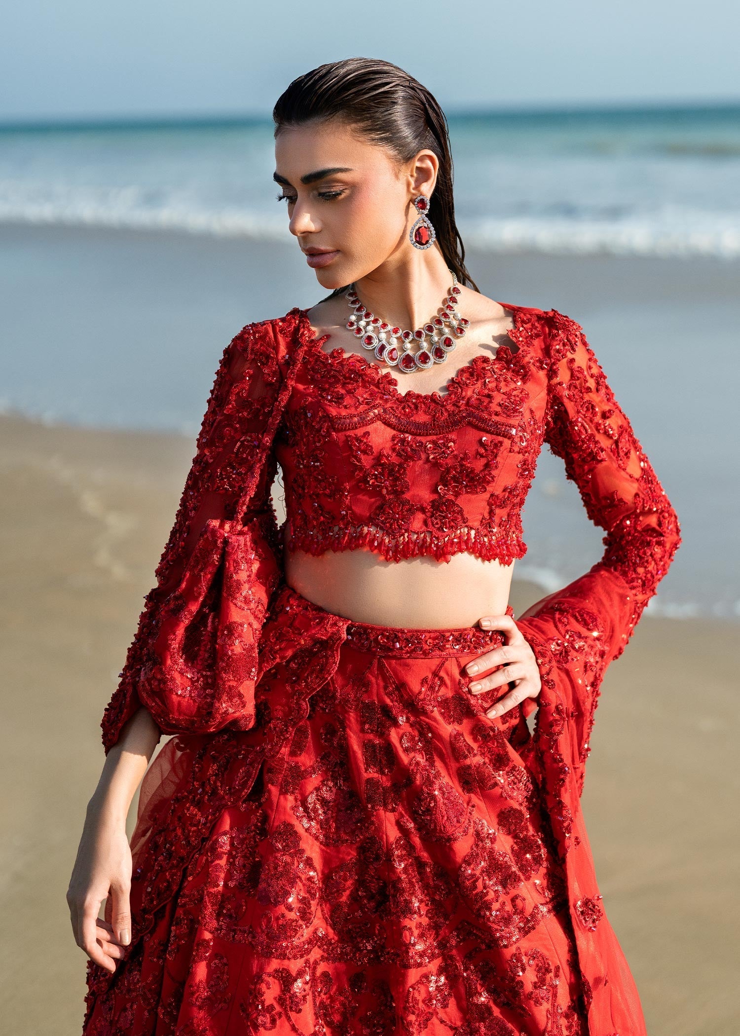 Waqas Shah | Amariage Luxury Formals | Ruby - Official Waqas Shah stockist in UK - Sakeena London