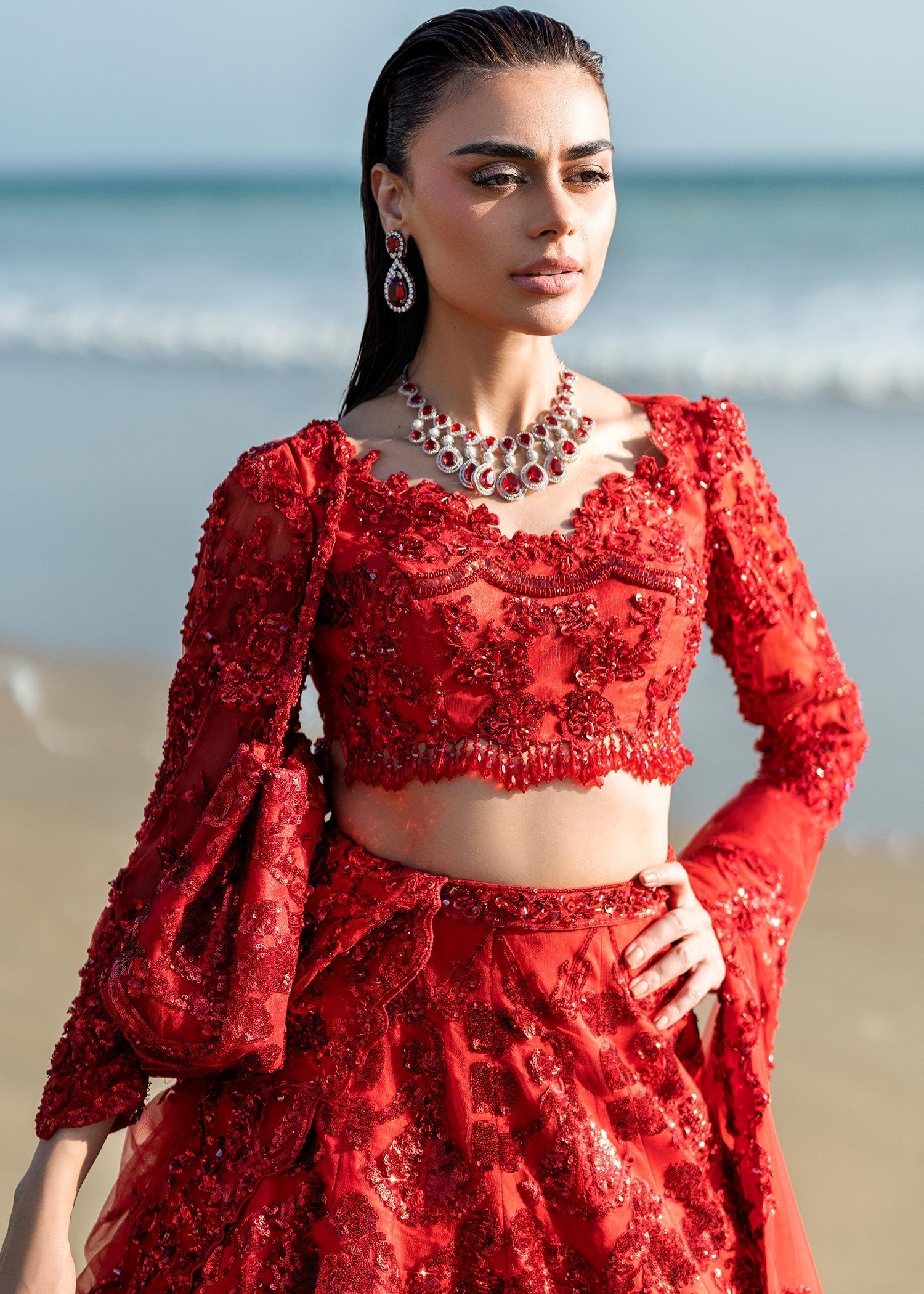 Waqas Shah | Amariage Luxury Formals | Ruby - Official Waqas Shah stockist in UK - Sakeena London