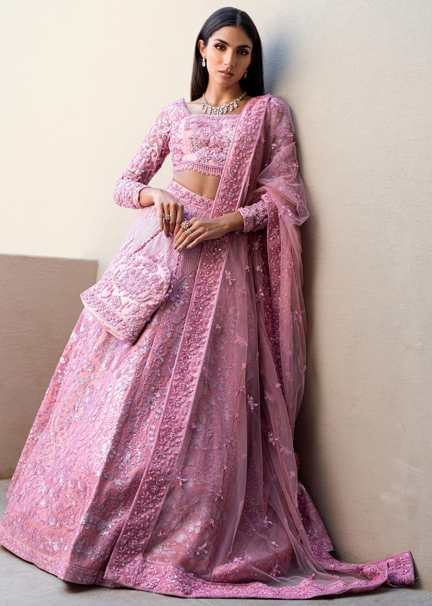 Waqas Shah | Amariage Luxury Formals | Crystal Blush - Official Waqas Shah stockist in UK - Sakeena London