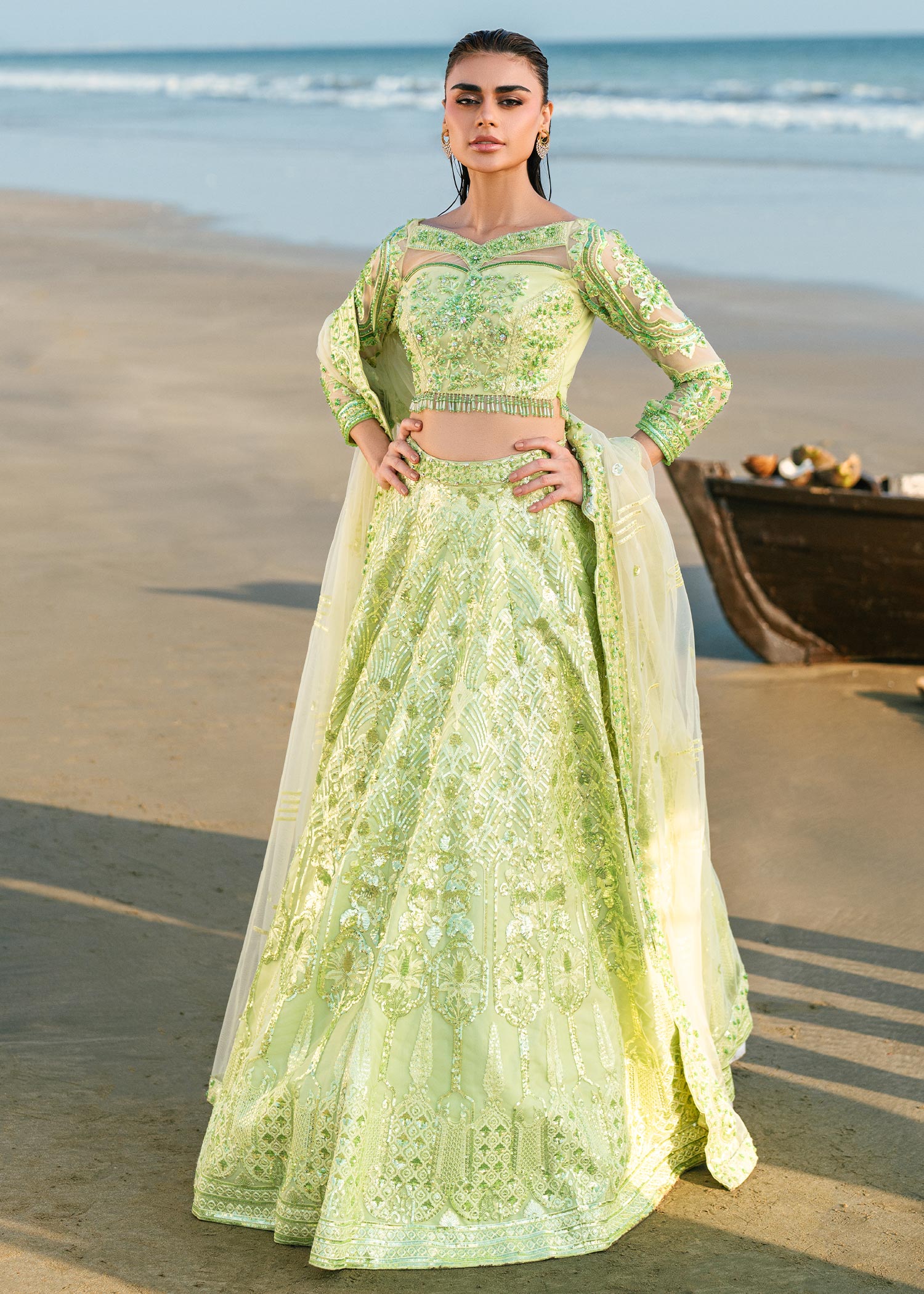 Waqas Shah | Amariage Luxury Formals | Mint Bloom - Official Waqas Shah stockist in UK - Sakeena London