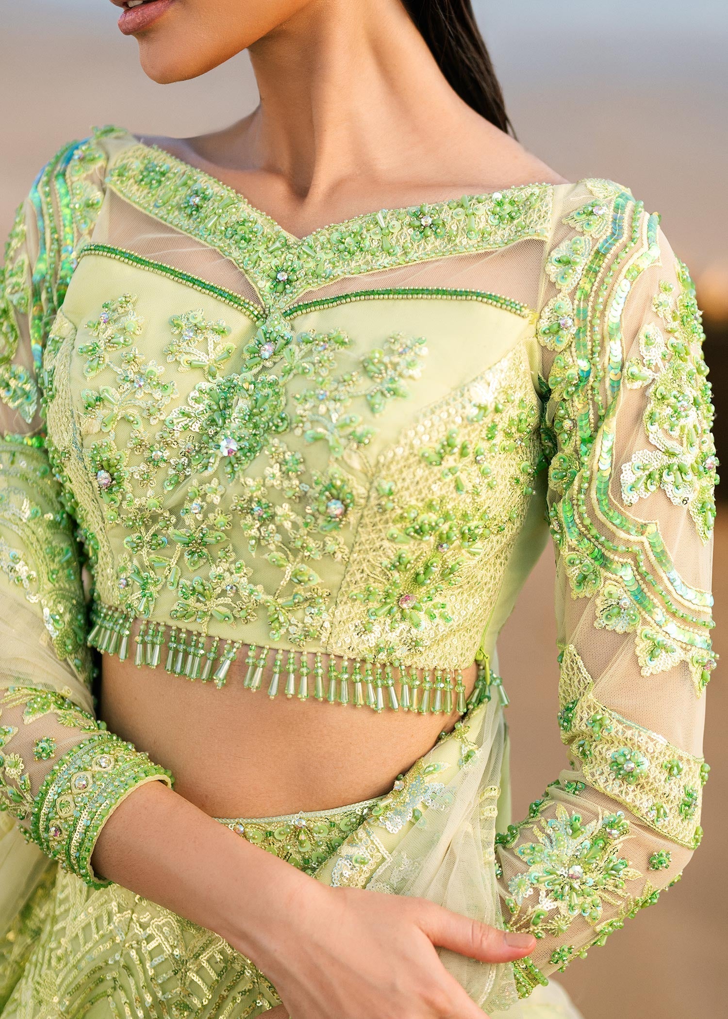 Waqas Shah | Amariage Luxury Formals | Mint Bloom - Official Waqas Shah stockist in UK - Sakeena London