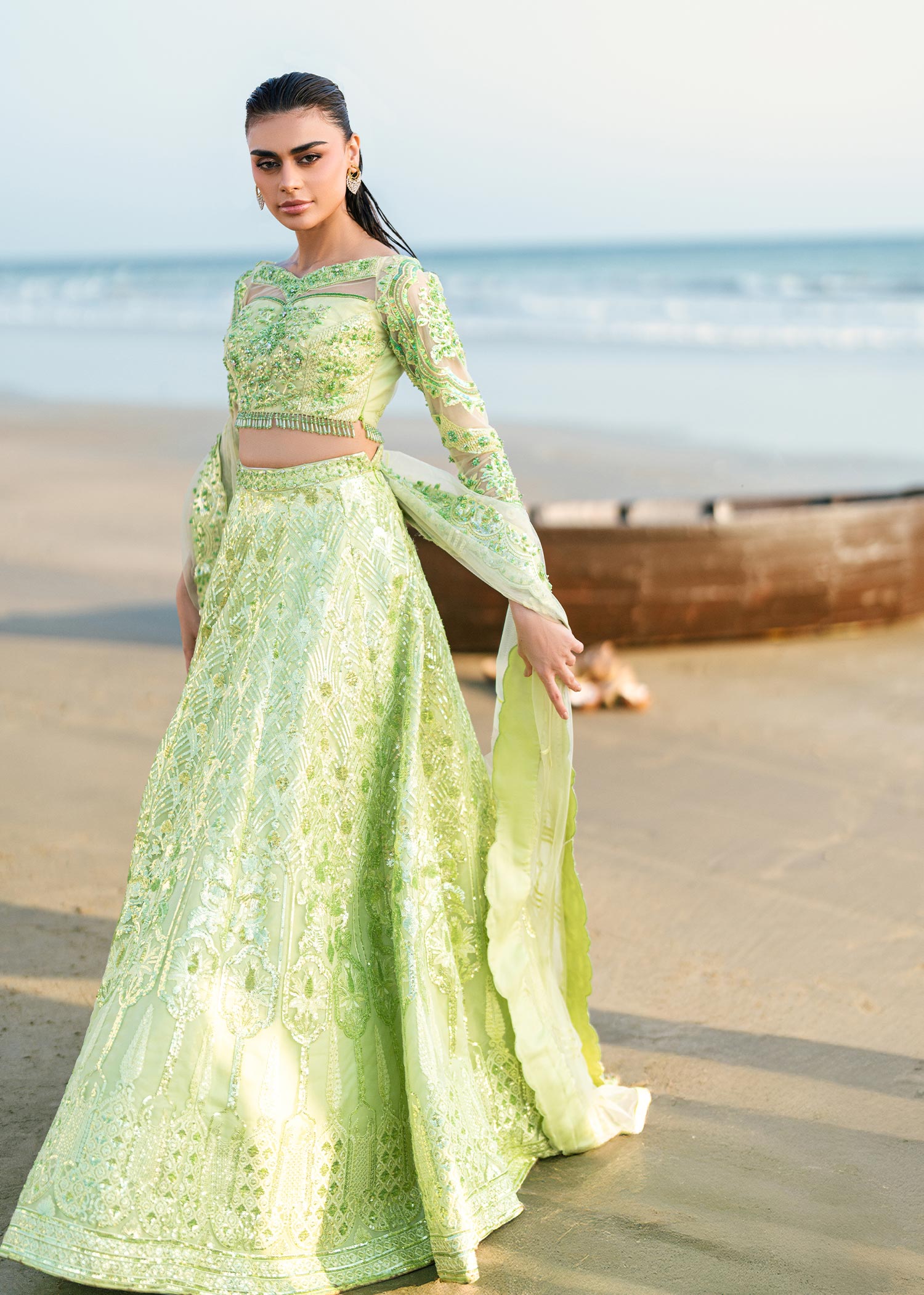 Waqas Shah | Amariage Luxury Formals | Mint Bloom - Official Waqas Shah stockist in UK - Sakeena London