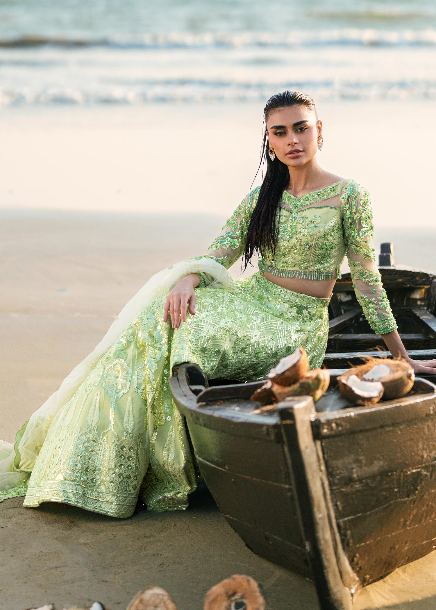 Waqas Shah | Amariage Luxury Formals | Mint Bloom - Official Waqas Shah stockist in UK - Sakeena London