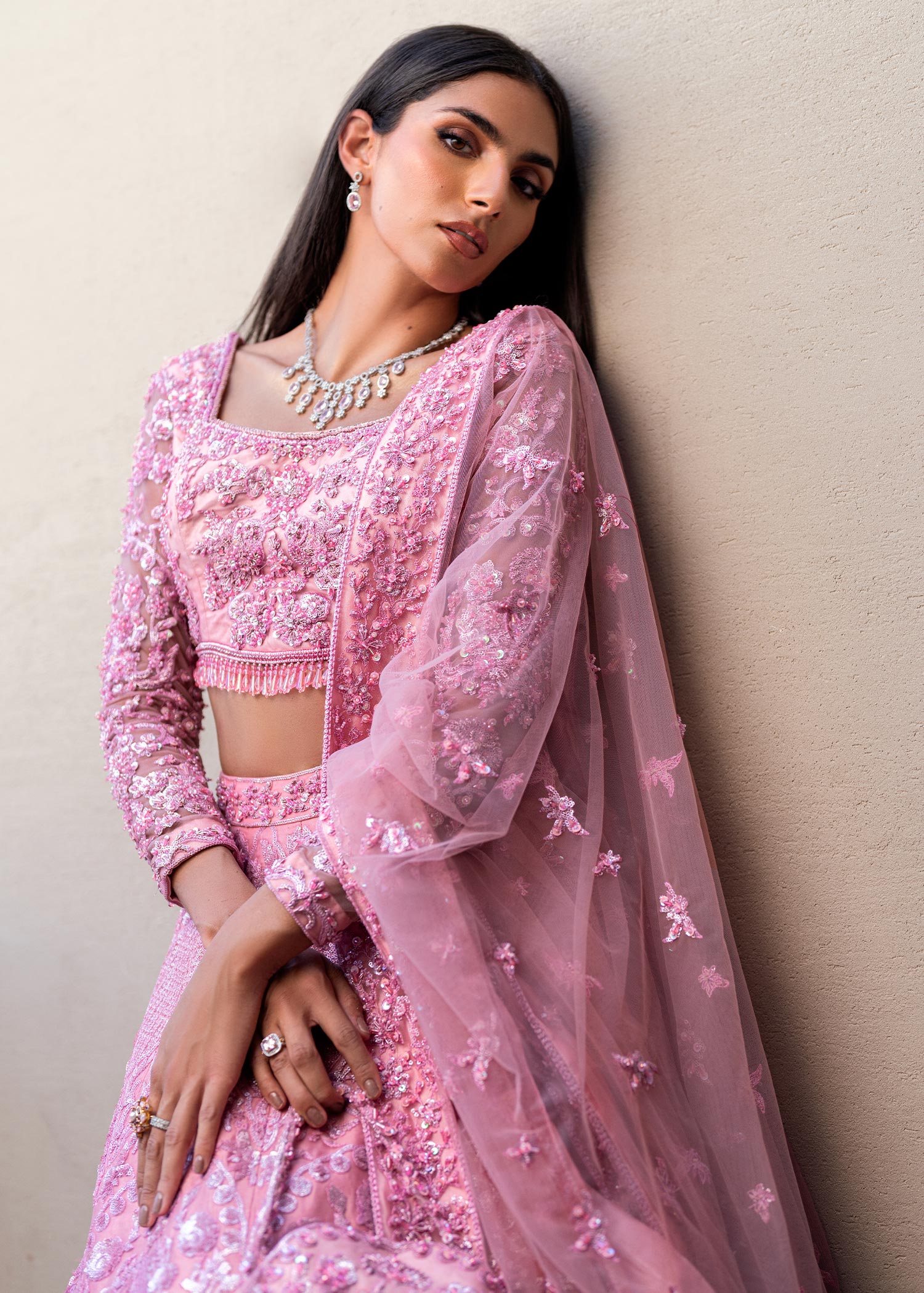 Waqas Shah | Amariage Luxury Formals | Crystal Blush - Official Waqas Shah stockist in UK - Sakeena London