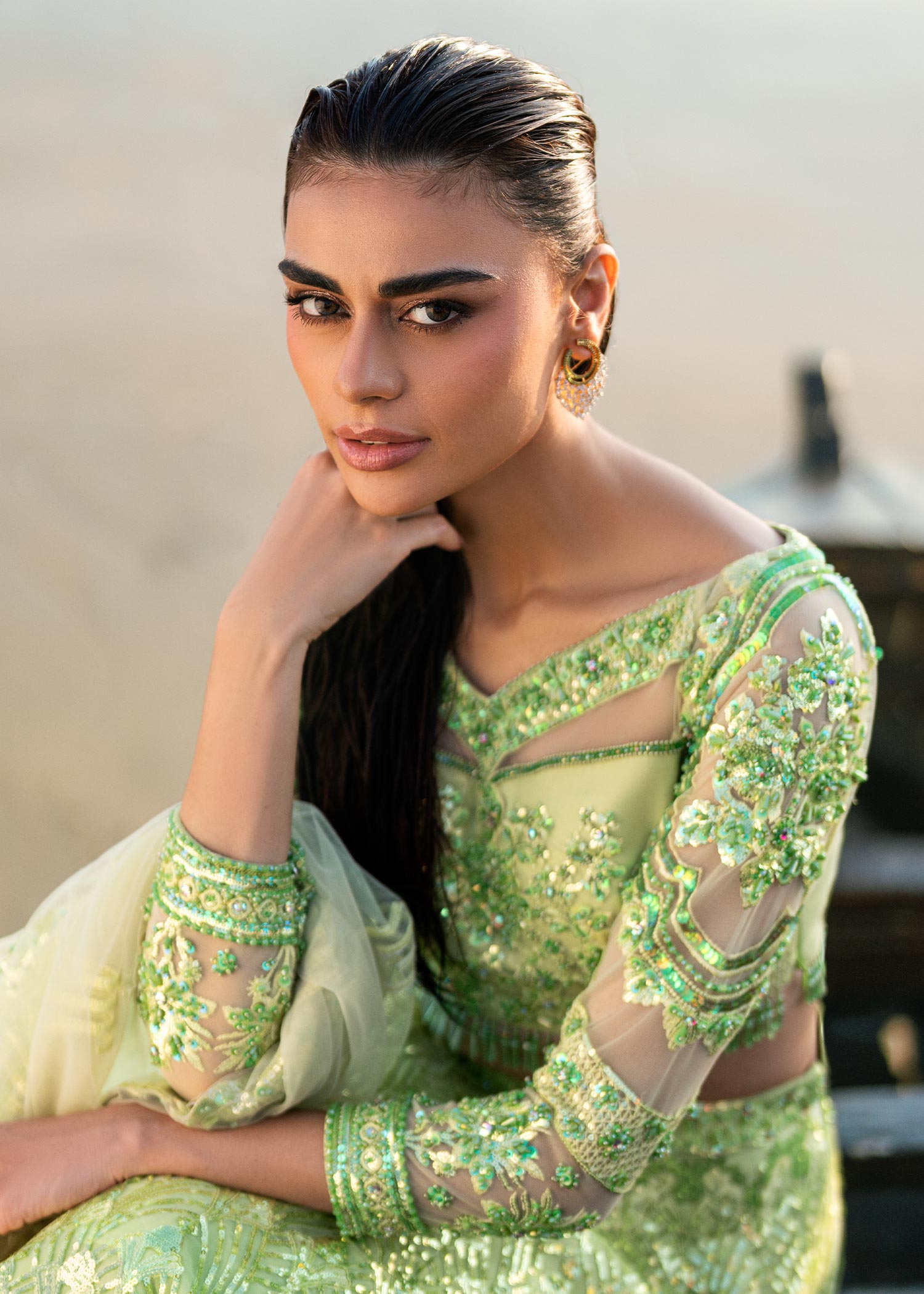 Waqas Shah | Amariage Luxury Formals | Mint Bloom - Official Waqas Shah stockist in UK - Sakeena London
