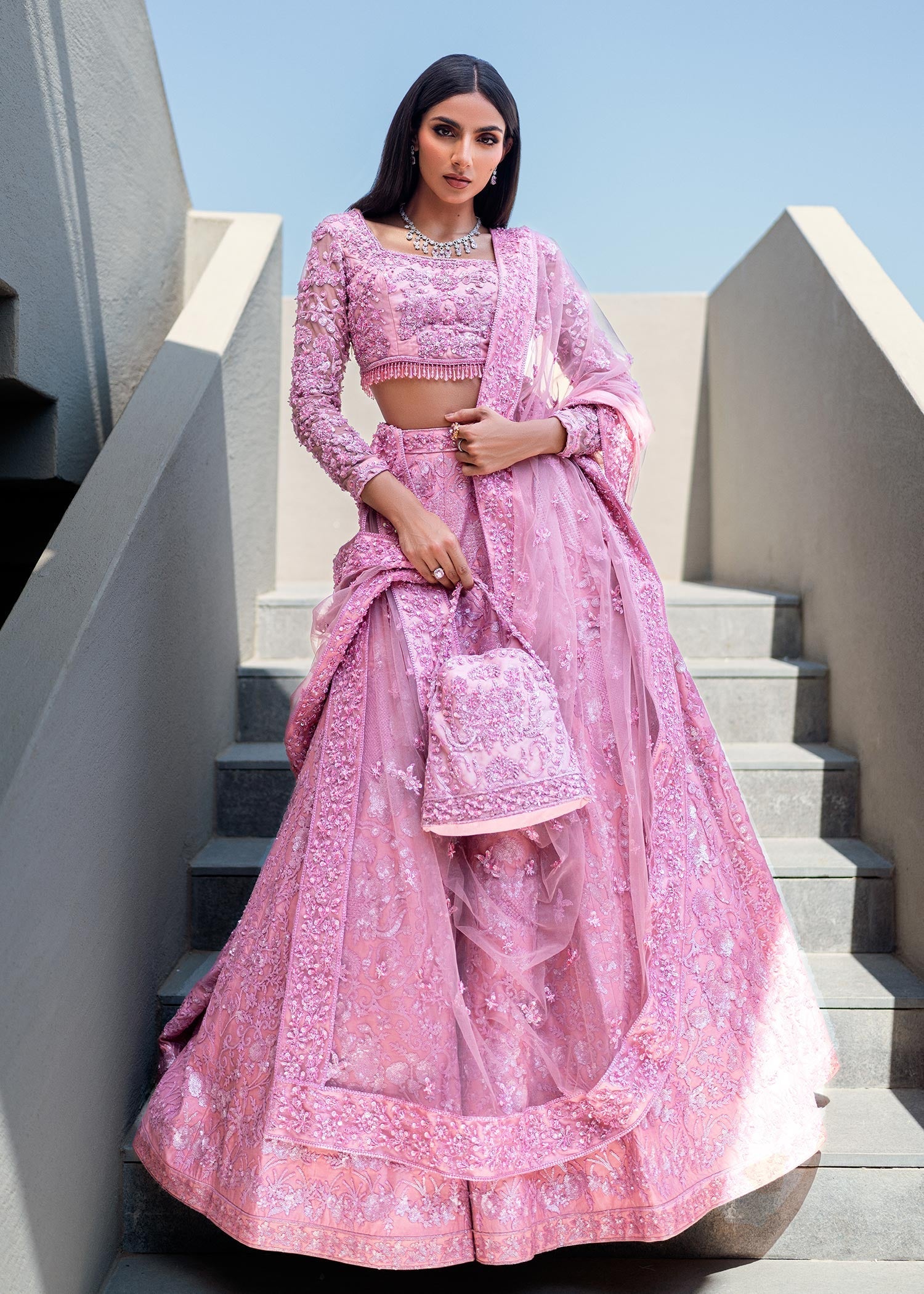 Waqas Shah | Amariage Luxury Formals | Crystal Blush - Official Waqas Shah stockist in UK - Sakeena London